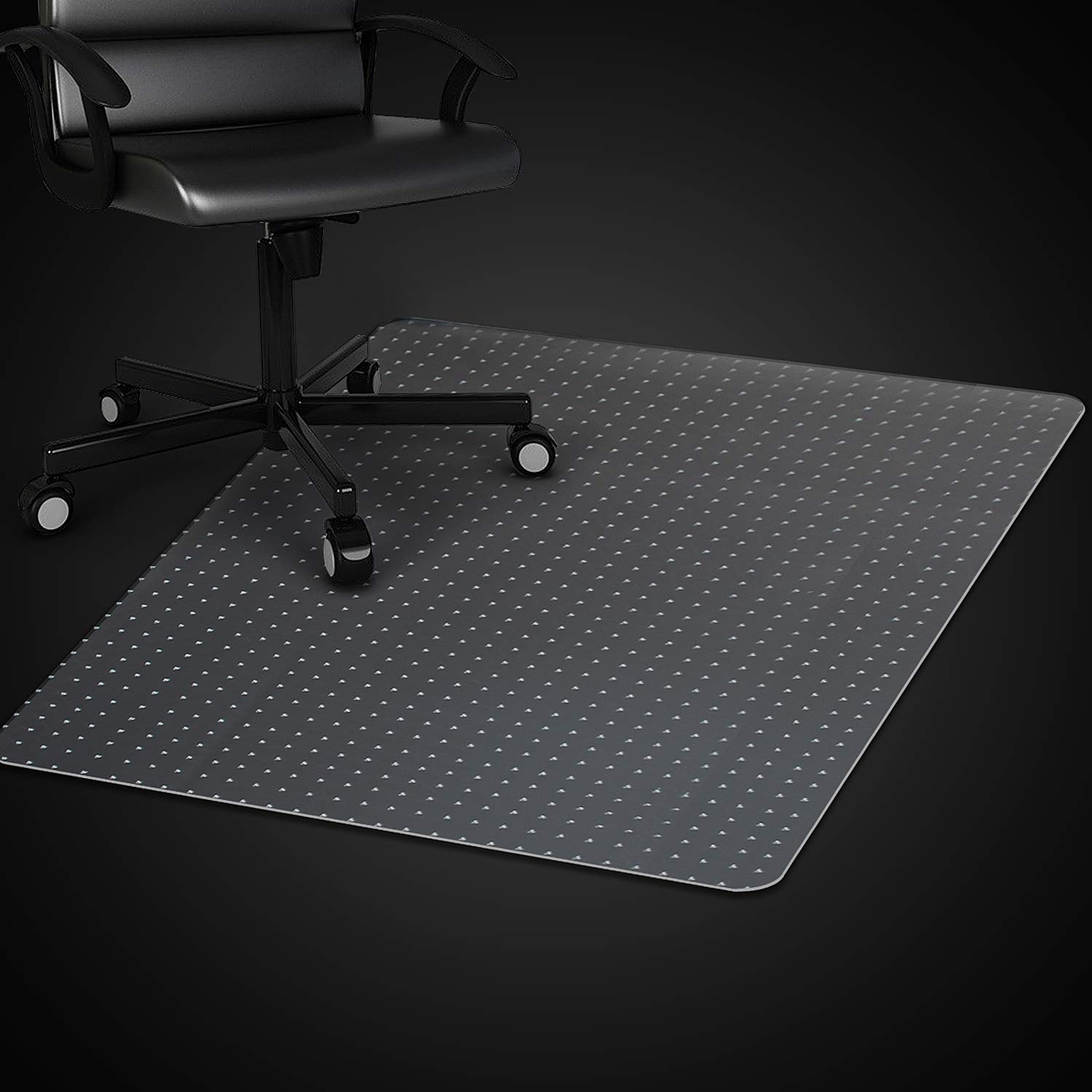Azadx Clear Office Chair Mat for Low, Standard & No Pile Carpets - 36