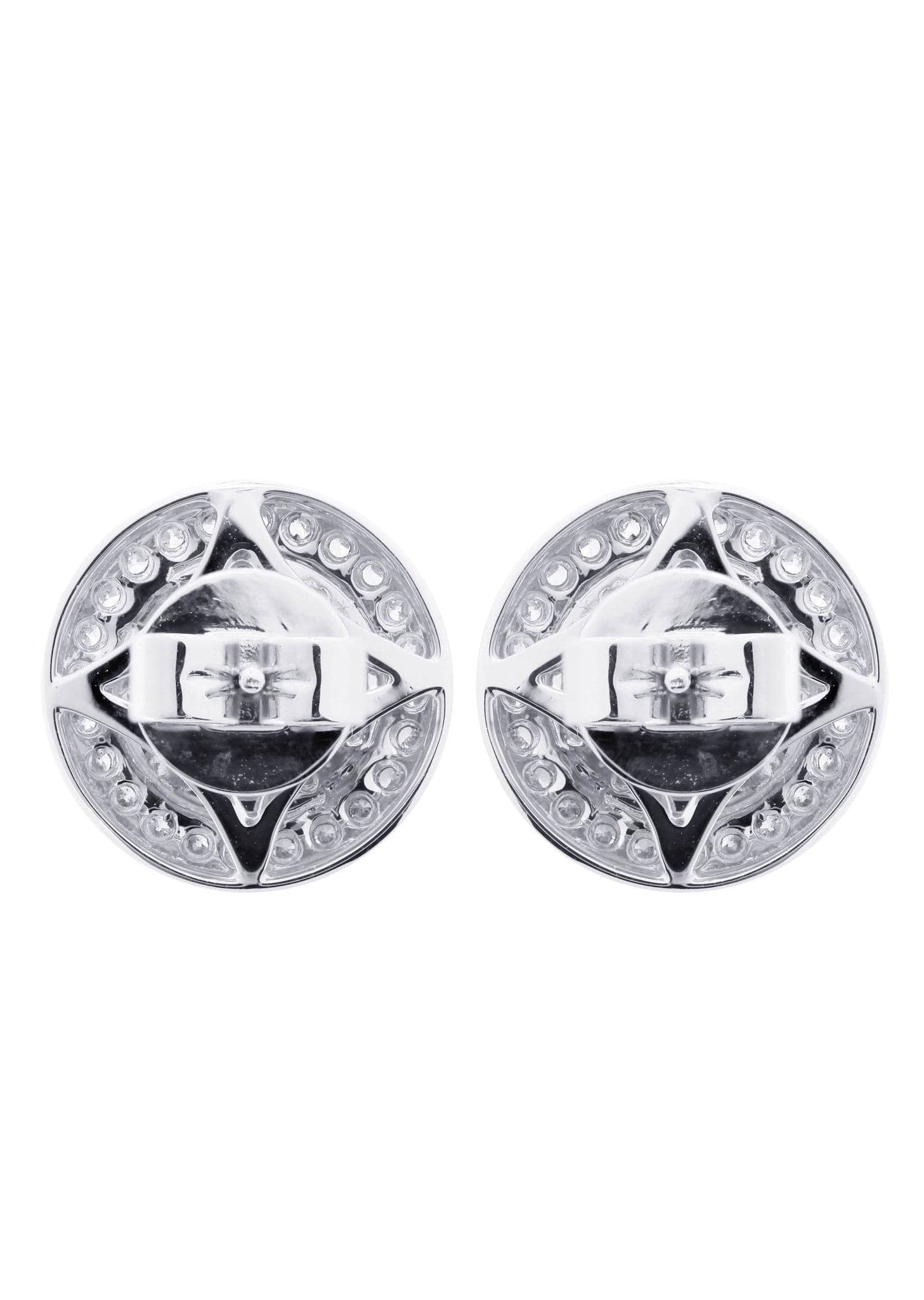 14K White Gold Diamond Earrings for Men | 0.84 Carat Studs | Perfect for Gifts, Weddings & Special Occasions