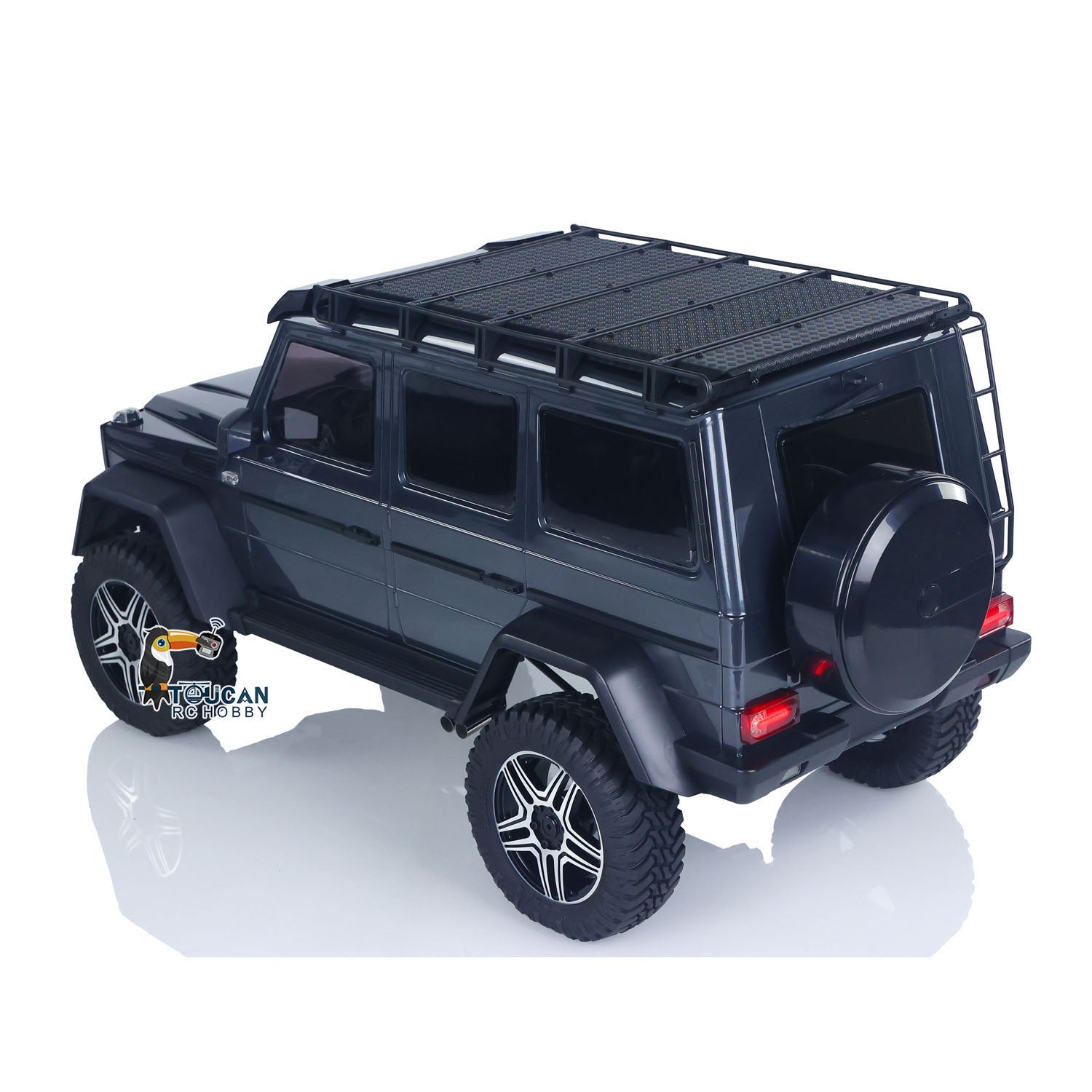 1/8 Scale TRACTION HOBBY RC Rock Crawler - KM5 Portal Axle Differential Lock 4WD Off-Road Truck with 2-Speed Gearbox & 775 Brushed Motor (PNP) - Perfect for Trail Crawling, Rock Racing and Outdoor Adventure
