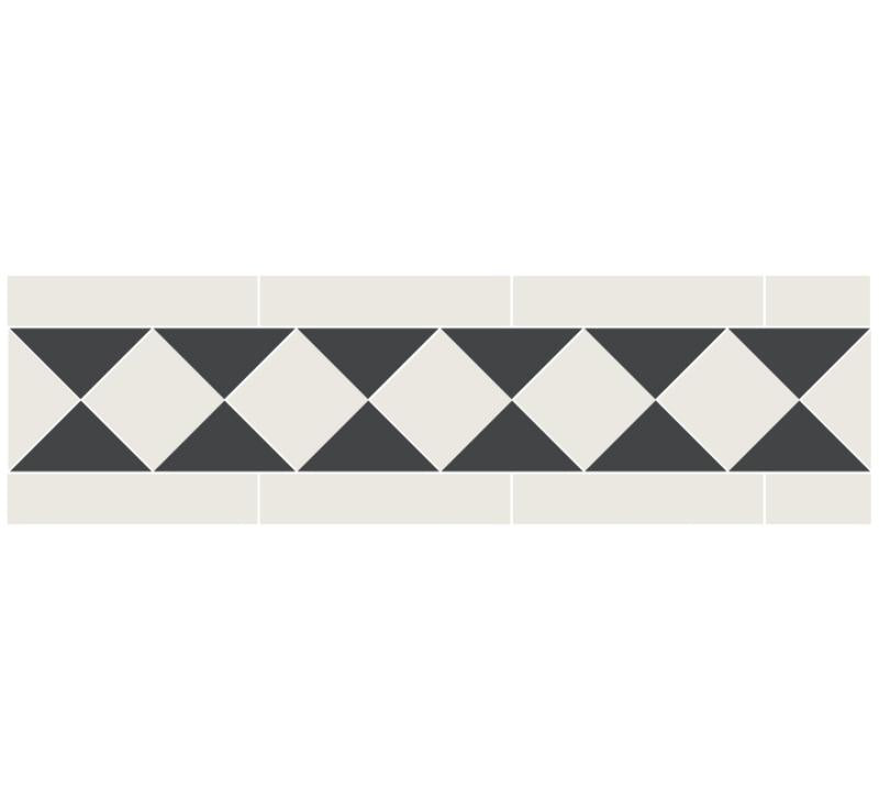Klinkerfris Classic 120mm White/Black Winckelmans Granite Tile - Perfect for Kitchen Backsplash, Bathroom Flooring & Outdoor Patio Design