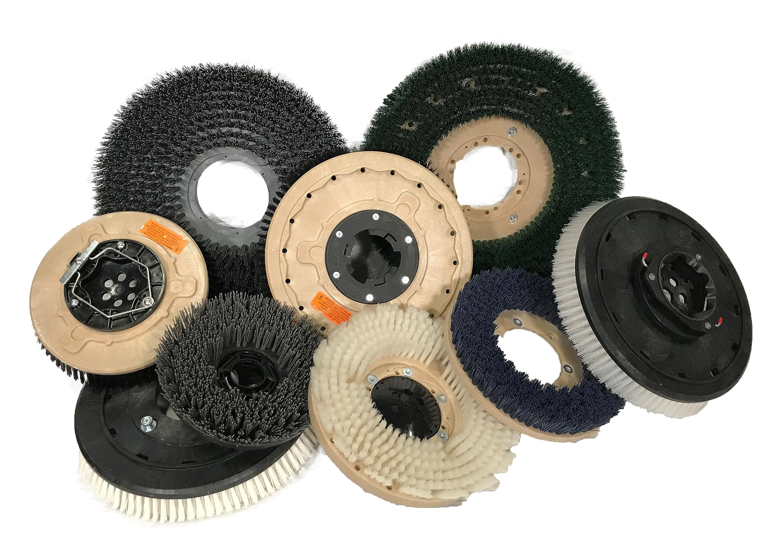 12 Inch Poly Brush Replacement for Tennant Nobles Scrubbers - Model 240260 - Heavy Duty Floor Cleaning Brush for Commercial & Industrial Use