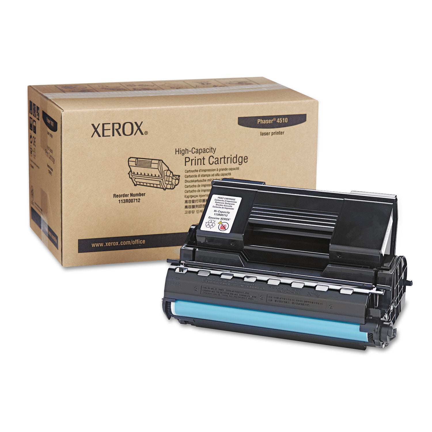 113R00712 High Yield Black Toner Cartridge - 19,000 Page Yield | Compatible with [Printer Models] | Ideal for Office & Home Printing