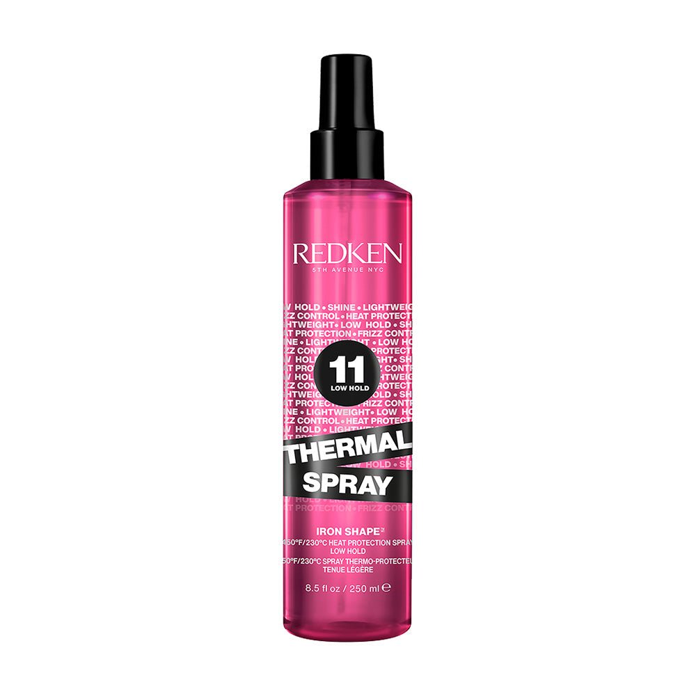 Redken Thermal Spray Low Hold 250ml - Heat Protectant & Styling Spray for Fine Hair - Perfect for Blowouts, Flat Ironing & Daily Styling