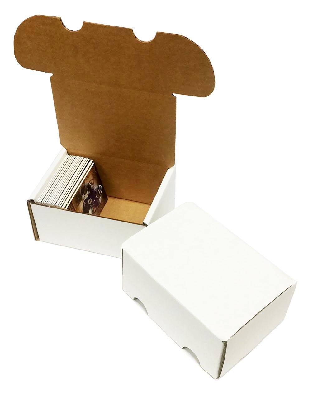 Max Pro 200-Count Corrugated Cardboard Storage Boxes for Sports & Trading Cards - Baseball, Football, Basketball, Hockey, NASCAR, Gaming Cards - Perfect for Collectors & Organizing Card Collections at Home or Events
