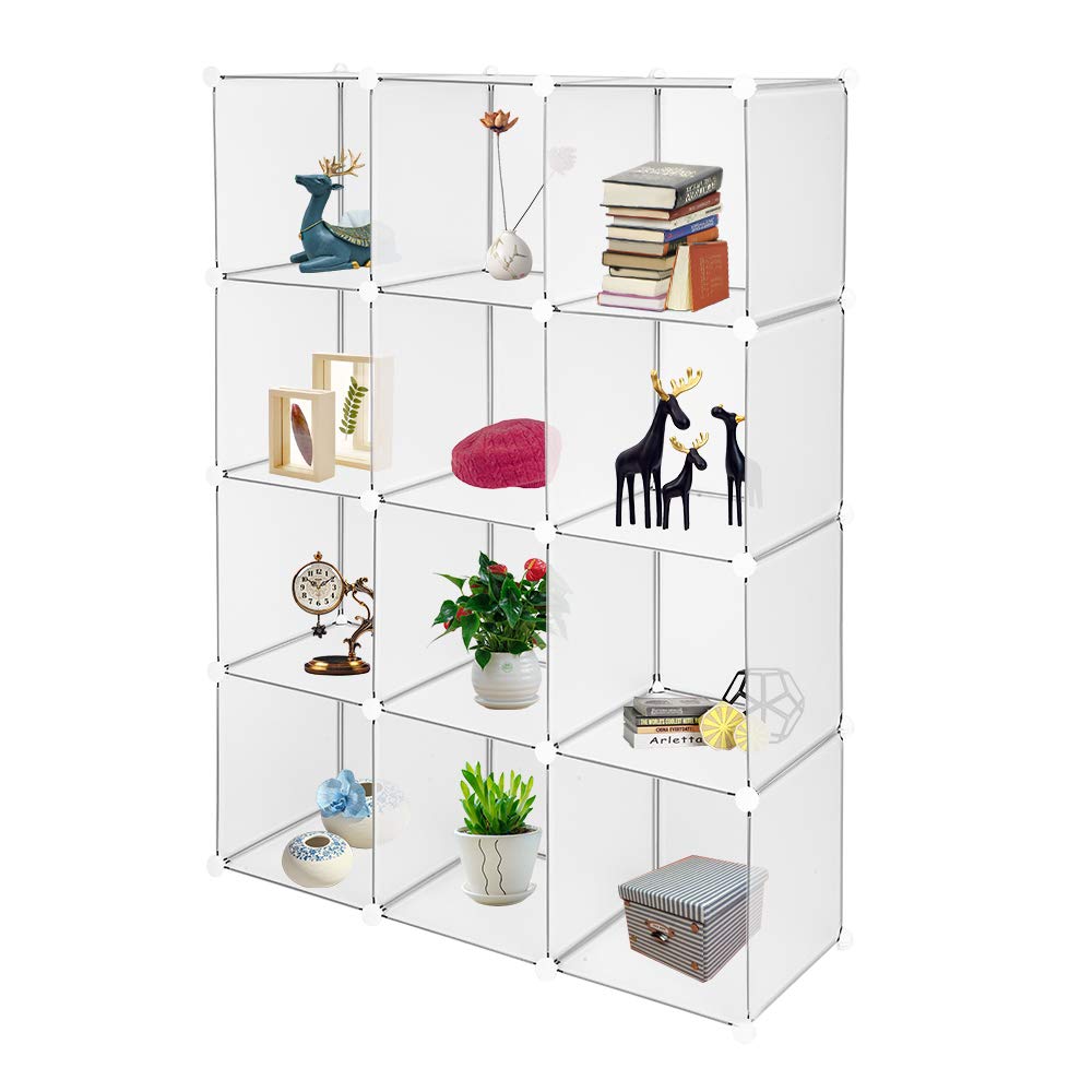 12-Cube Storage Organizer - Mytunes Cube Shelf for Books, Toys & Closet Organization | Perfect for Kids' Room, Office & Living Room Storage Solutions