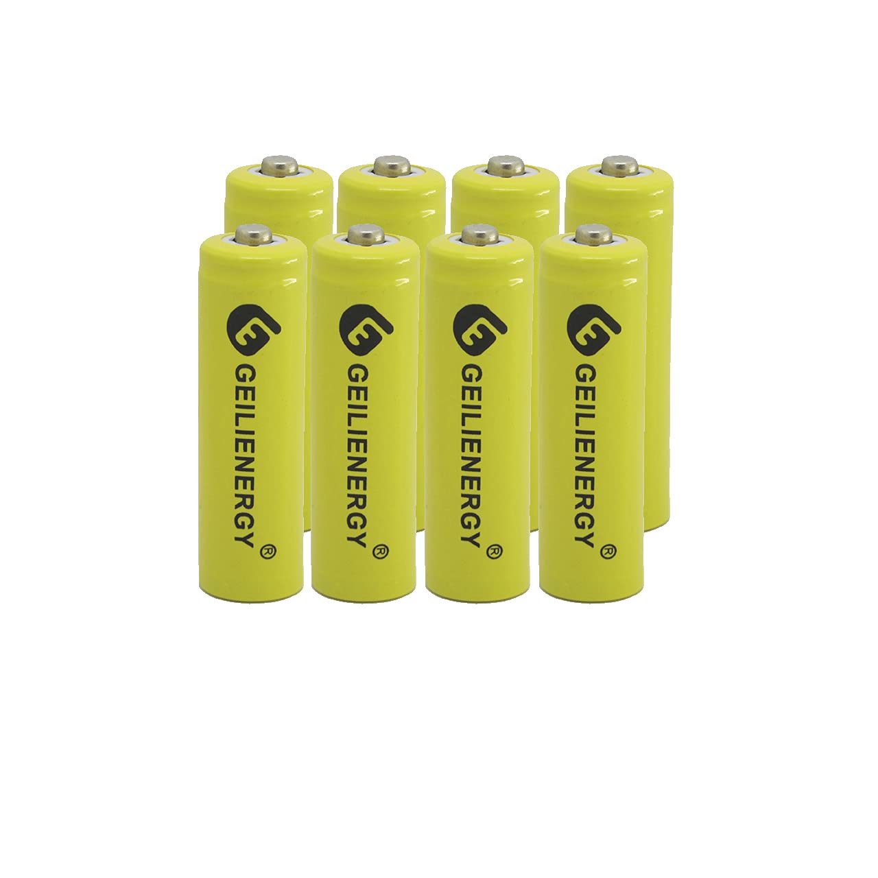 GLEPOWEER 8 Pack AA Ni-CD Rechargeable Solar Batteries 600mAh - High Performance NiCd AA Batteries for Solar Lights & Solar Lamps - Perfect for Outdoor Garden, Pathway, and Landscape Lighting