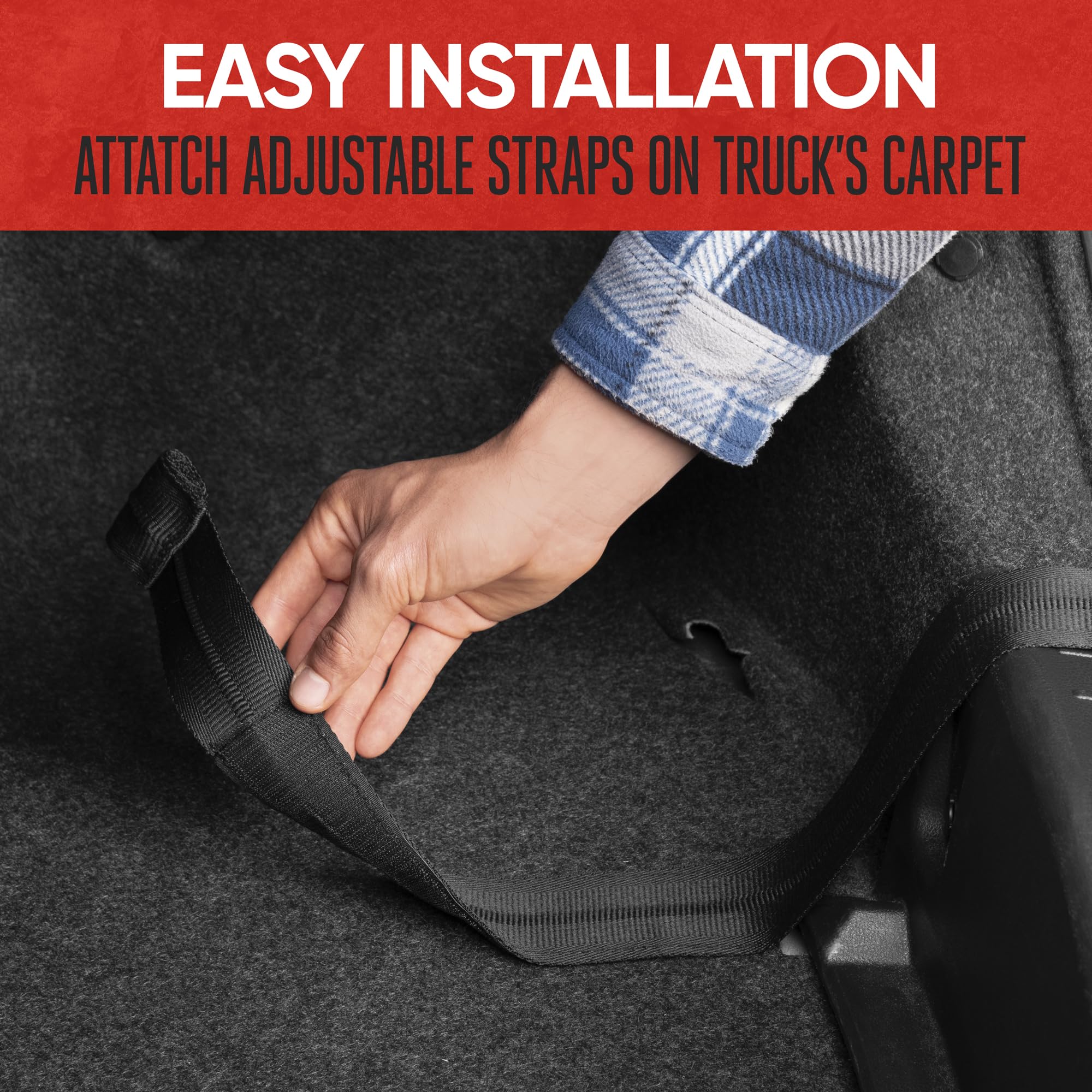 Motor Trend Heavy-Duty Car Bumper Guard - Rear Bumper Protector for Parked Vehicles with High-Intensity Reflector (Fits Cars & Small SUVs) | Easy Installation & Enhanced Night Visibility for Parking Safety