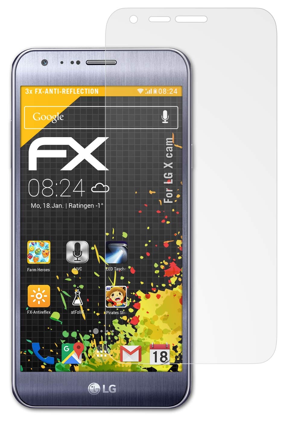 LG X Cam Screen Protector [3-Pack] - Anti-Glare & Shock-Absorbing HD Clear Film - Perfect for Outdoor Use, Travel, and Daily Protection
