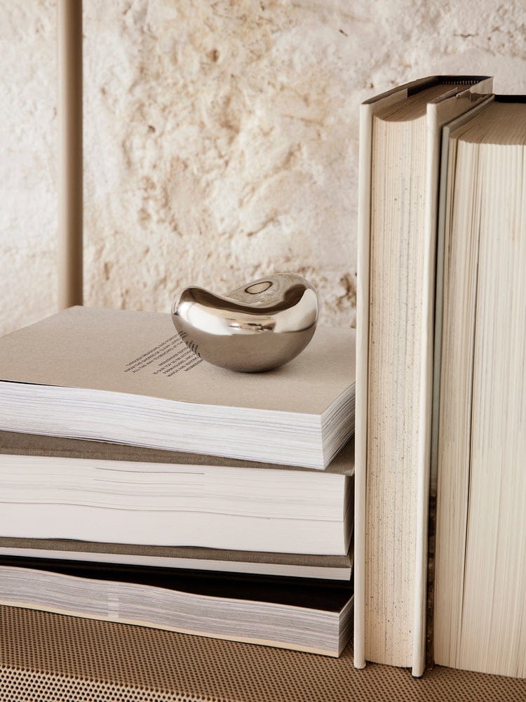 FERM LIVING Modern Sculptural Object & Paperweight - Stainless Steel Home Decor for Office Desk, Bookshelf & Minimalist Interior Design
