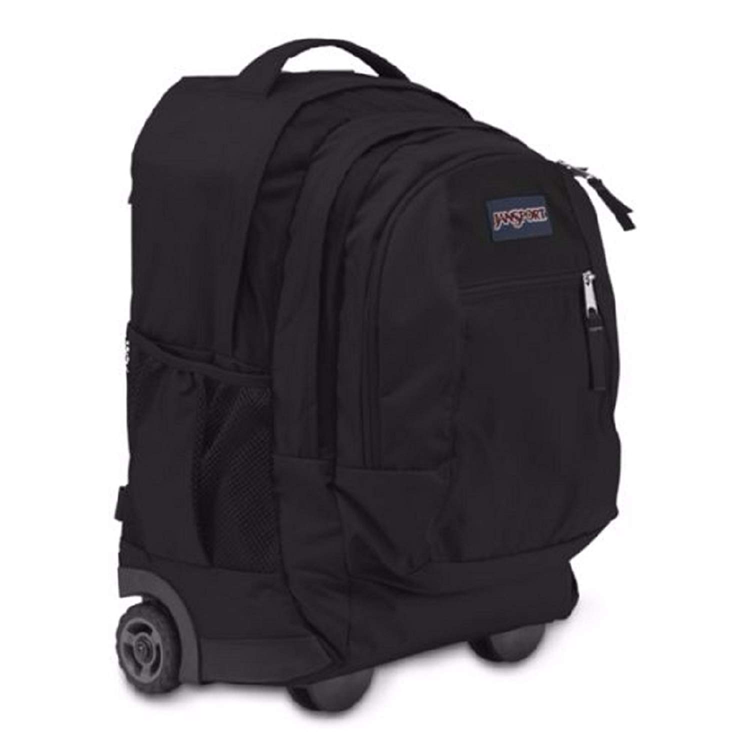 JanSport Driver 8 Core Series Wheeled Backpack - Original Black | Durable Rolling Backpack for Travel, School & Commuting | Water-Resistant & Spacious Design for Students & Professionals