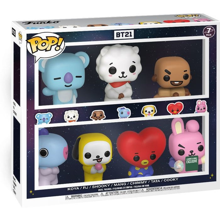 BTS Rocks Pop! Vinyl Figure BT21 7-Pack Set - Barnes & Noble Exclusive Collectible for K-Pop Fans, Home Decor & Gift Idea for BTS Lovers