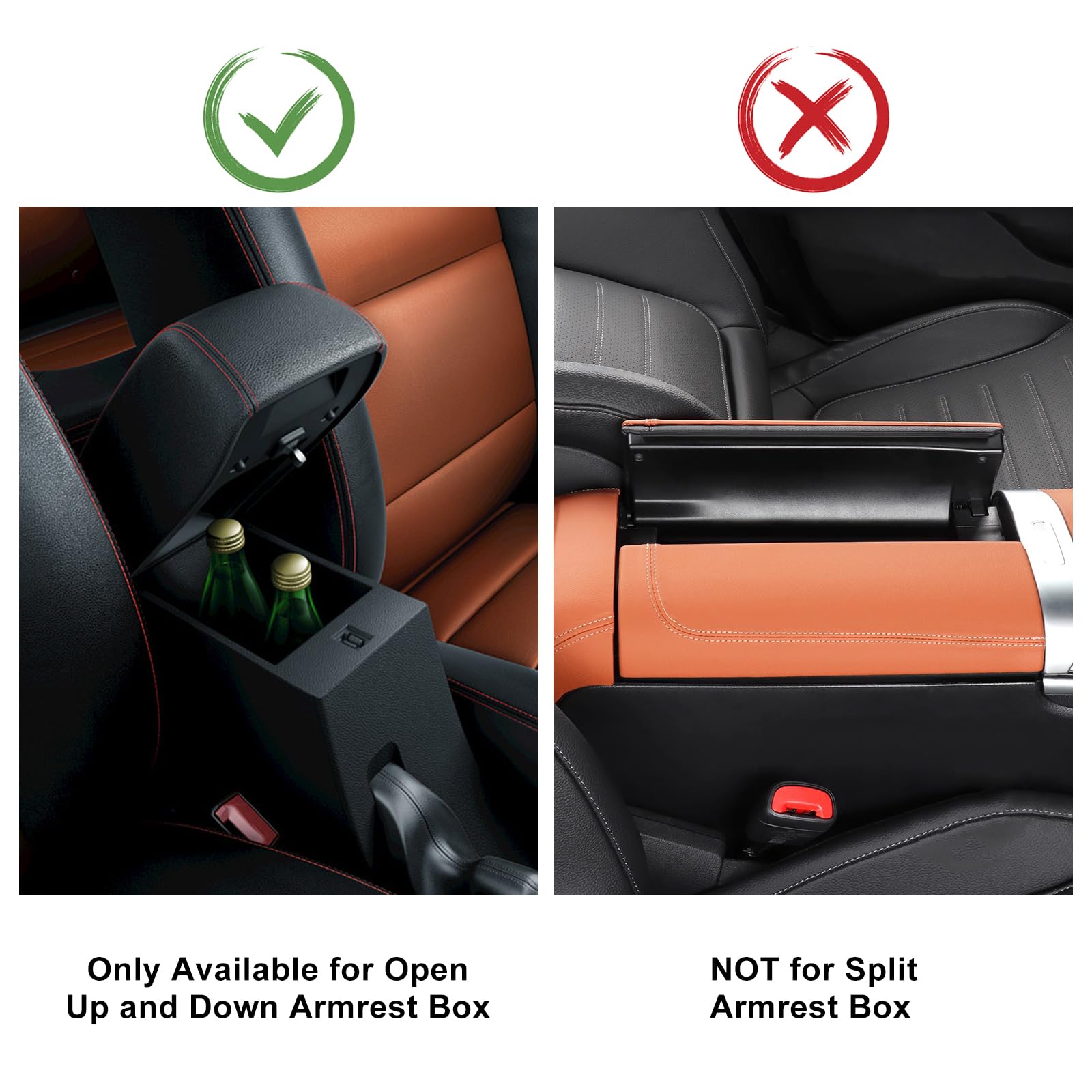 Premium Car Center Console Armrest Pad Protector - Universal Fit for Cars & SUVs - Soft Comfort Cushion Cover (Black) | Perfect for Long Drives & Road Trips