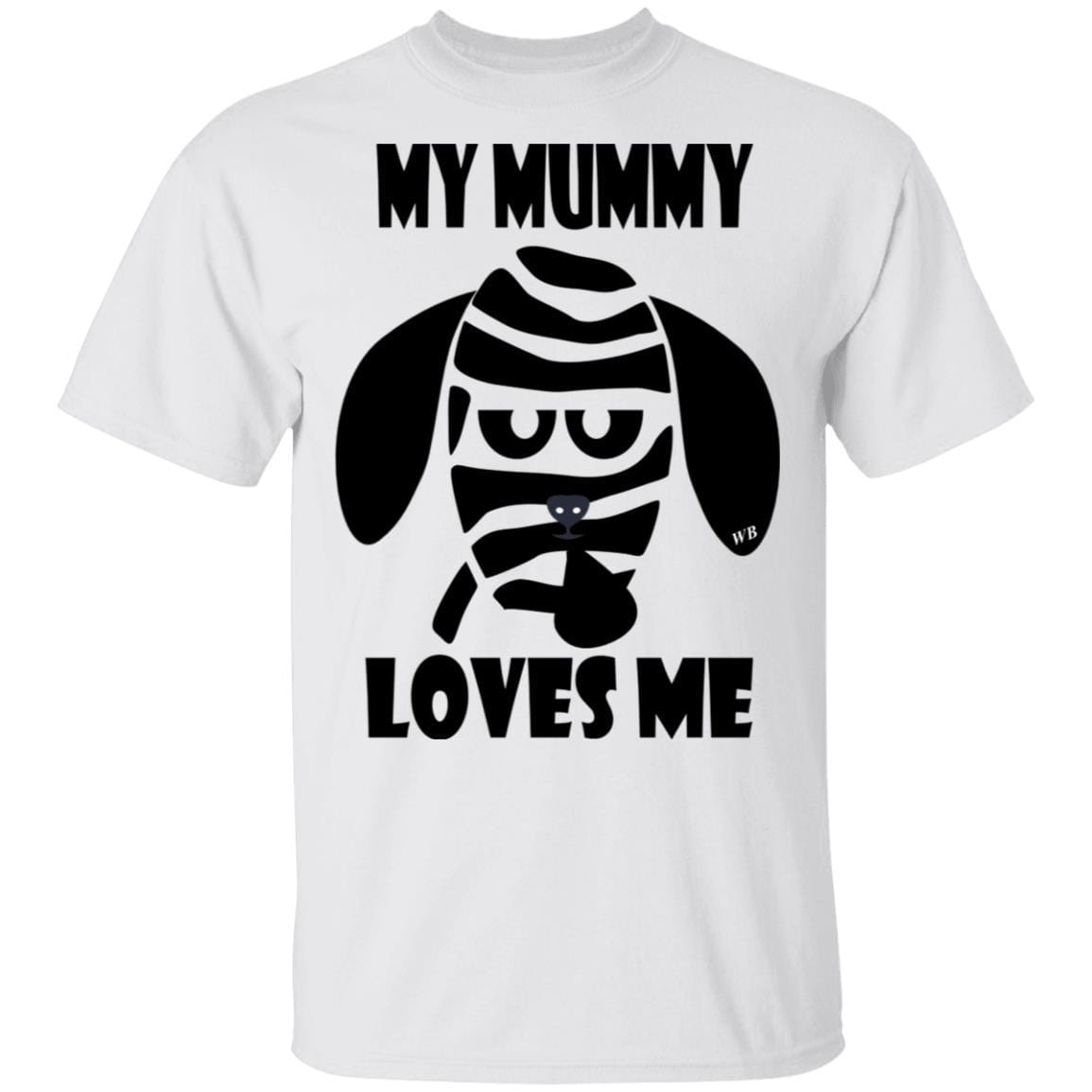 My Mummy Loves Me Halloween Cotton T-Shirt | Funny Wine Lover Gift | WineyBitches.Co | Perfect for Halloween Parties & Wine Tasting Events