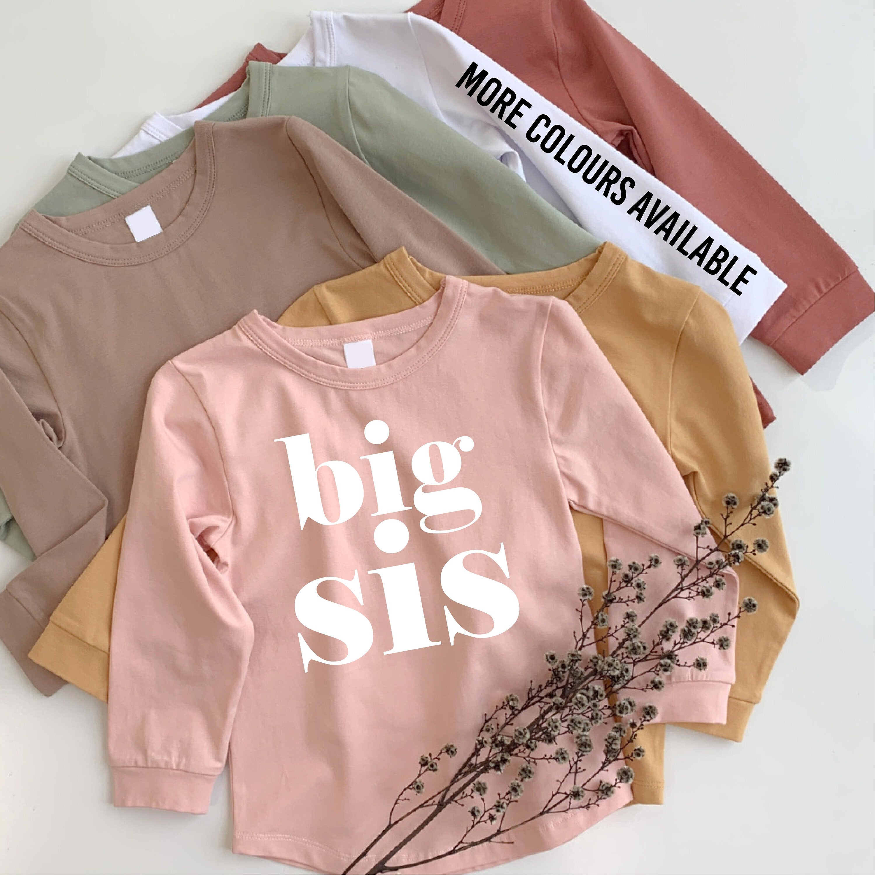 Big Sister T-Shirt - Comfortable & Stylish Sibling Gift for Women & Girls - Perfect for Family Events, Birthdays & Matching Outfits
