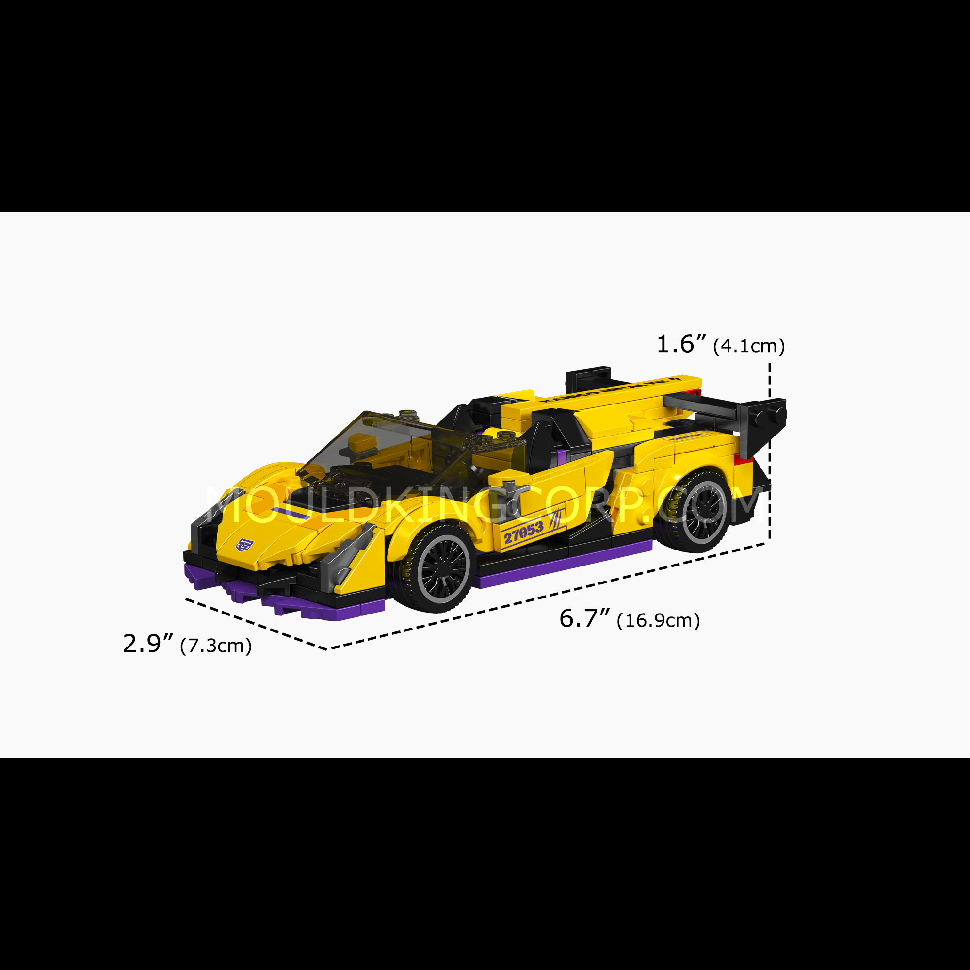 Mould King 27053 Lamborghini Veneno Hypercar Building Blocks Set - 365 Pieces for Adults & Kids | Perfect for Collectors, DIY Projects & STEM Learning