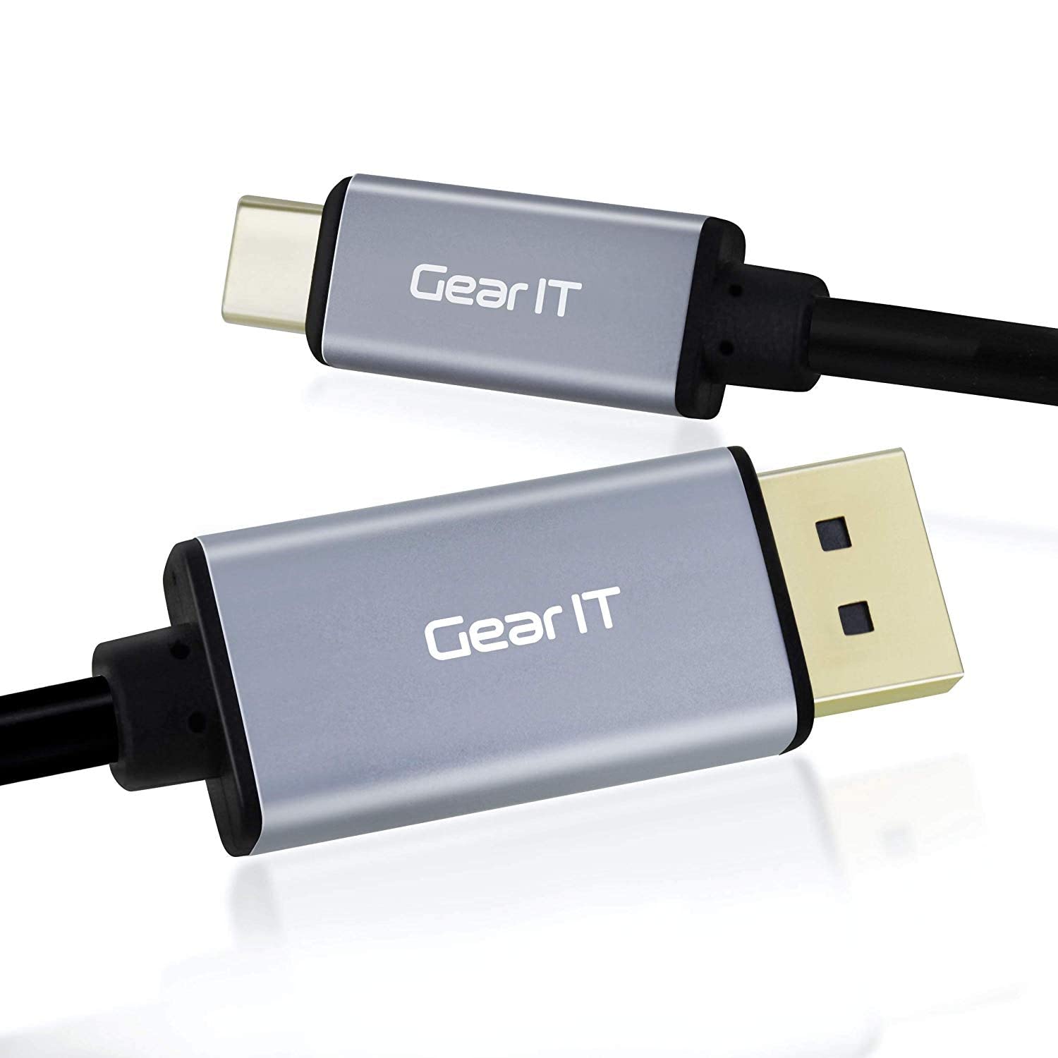 GEARit 3ft USB-C to DisplayPort Cable 4K@60Hz - Thunderbolt 3 Compatible for MacBook Pro/Air, iPad Pro, Surface Book 2 - High-Speed Video & Audio Transmission - Perfect for Home Office, Gaming & Multimedia Presentations