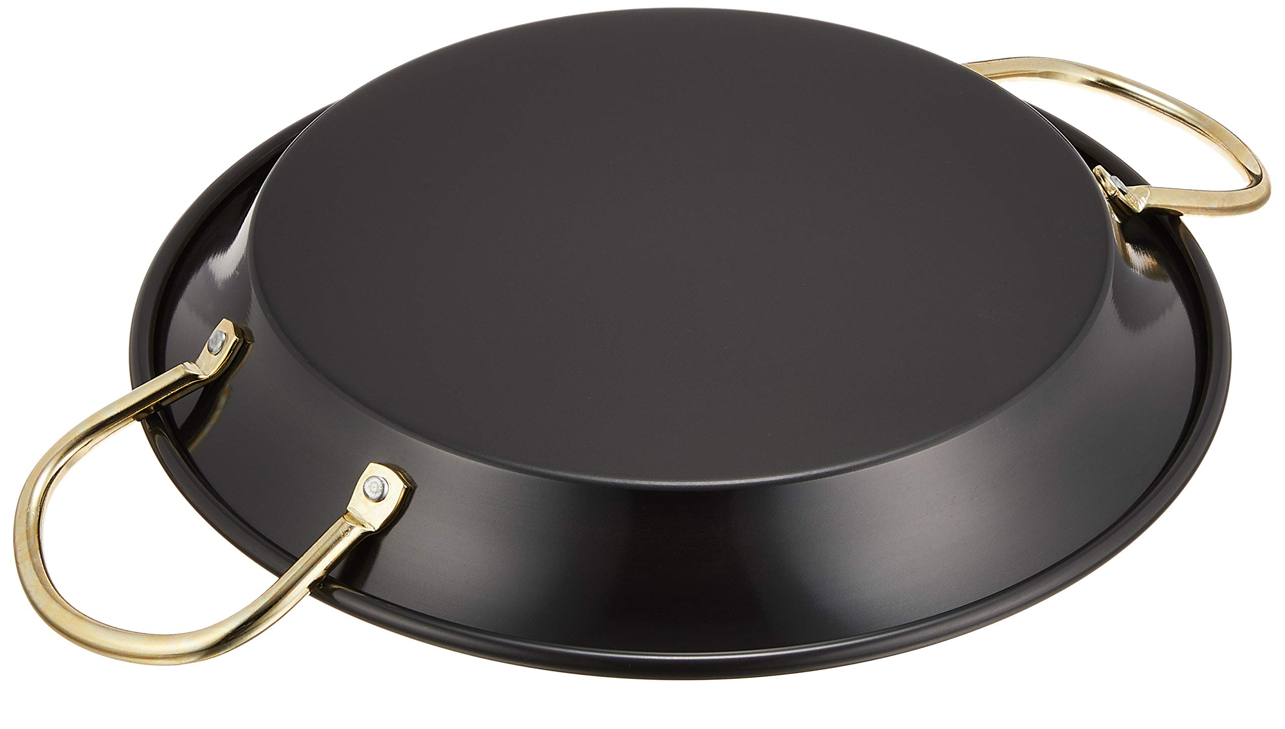 EBM Iron Blue Temper Paella Pan, 10.2 Inch (26cm) Traditional Spanish Cooking Pan - Perfect for Paella, Stir Fry, Sauté & Outdoor Cooking