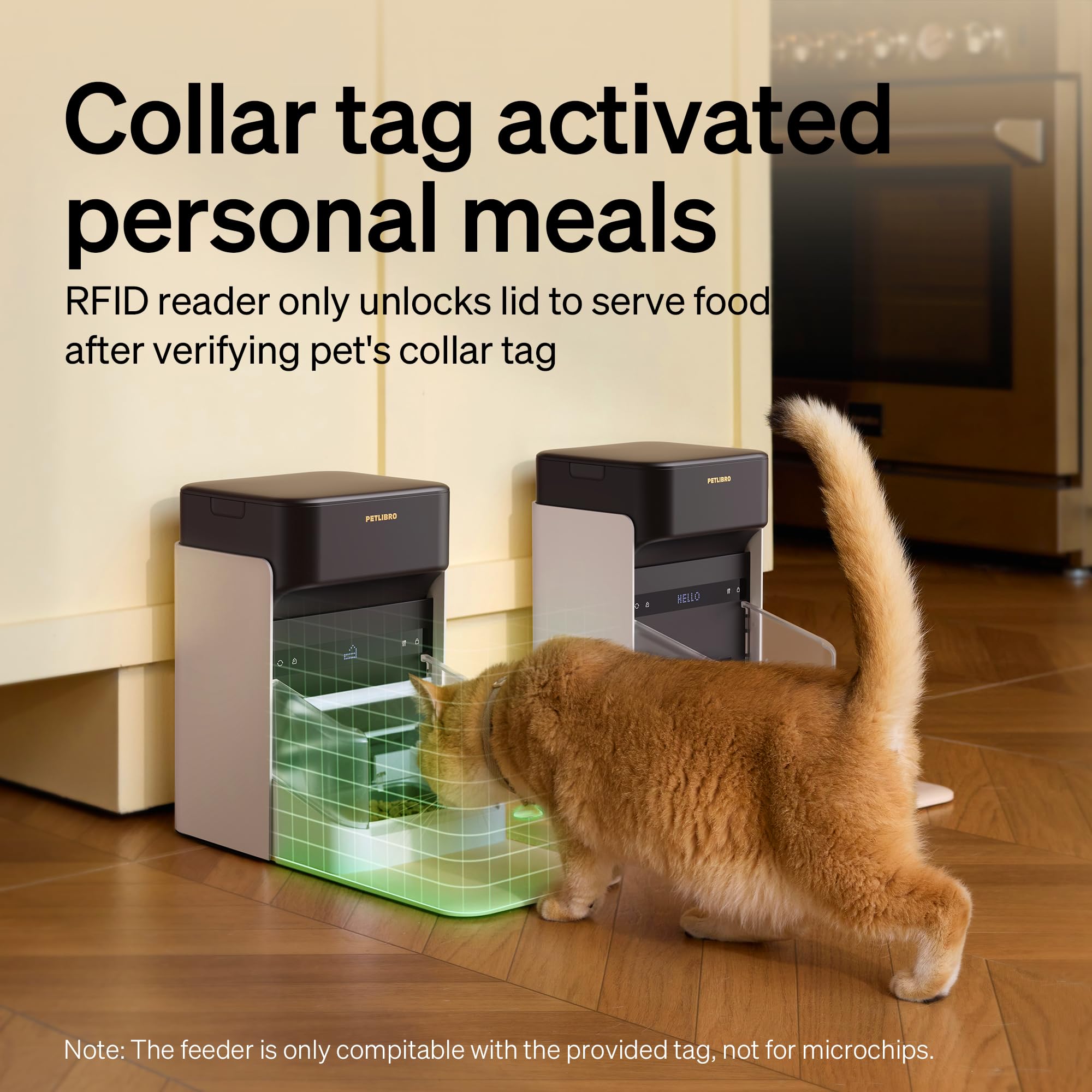 PETLIBRO Upgraded 5G Wi-Fi Smart Cat Feeder with RFID Tag - 3L Automatic Pet Food Dispenser, App Controlled Meal Scheduling (1-10 Portions) - Perfect for Busy Pet Owners & Multi-Cat Households