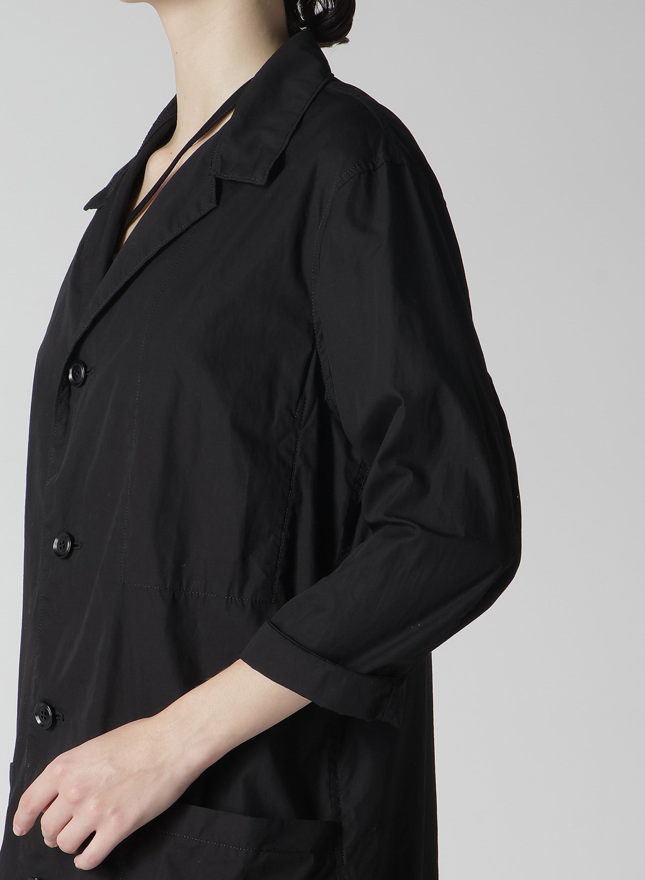 Soft Cotton Broadcloth 3/4 Sleeve Jacket - Garment Dyed for Vintage Look | Perfect for Casual Outfits, Layering & Spring/Fall Wear