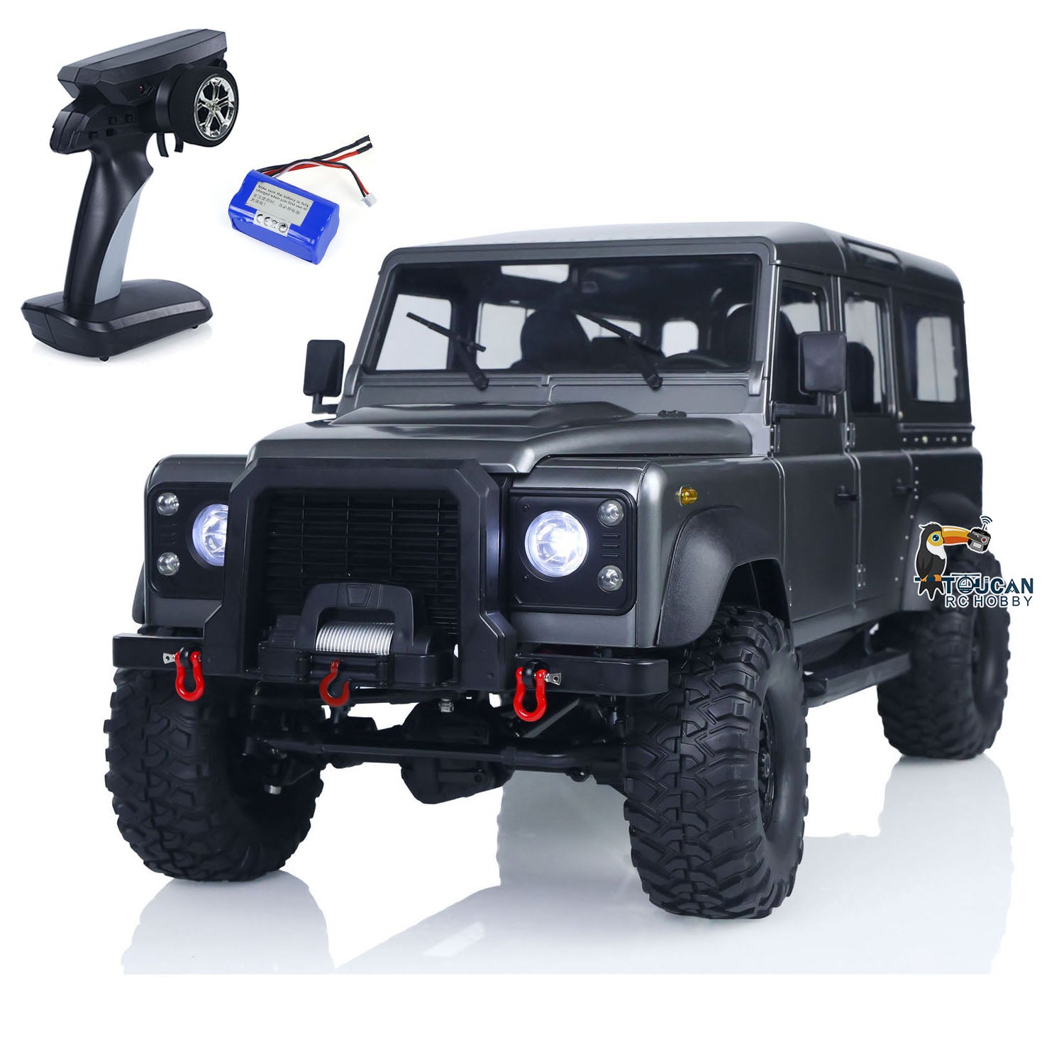 1/8 Scale RC Crawler Car - Double E E102 003 4WD Off-Road Remote Control Truck with 2.4G Radio, ESC, Motor & Servo - Ready to Run (RTR) - Perfect for Rock Crawling, Trail Adventures & Off-Road Racing