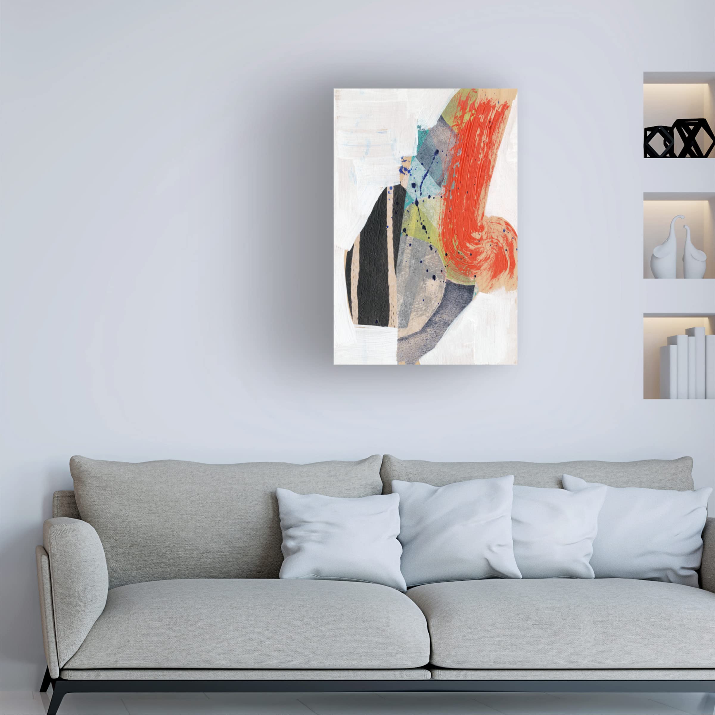 Jennifer Goldberger 'Pop Quirk I' Canvas Wall Art - Modern Abstract Painting for Living Room, Bedroom & Office Decor | Trademark Fine Art Collection