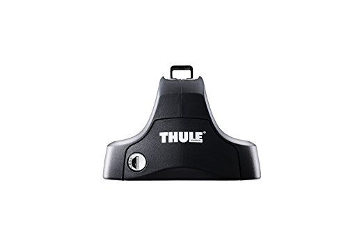 Thule Rapid Traverse Foot Pack (Set of 4) - Universal Fit for Roof Racks - Heavy Duty Black Roof Rack Feet - Perfect for SUVs, Trucks & Adventure Vehicles