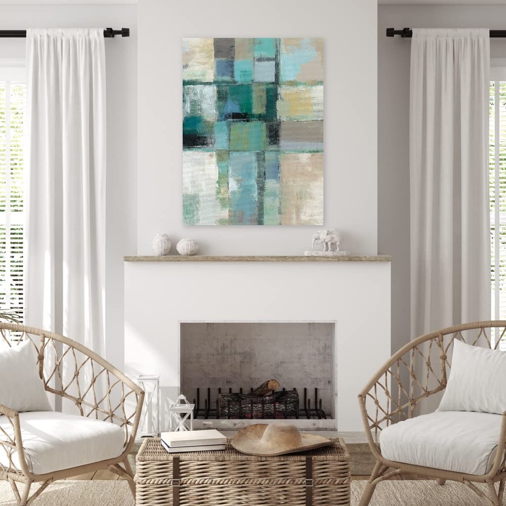 Willowbrook Fine Art Canvas Wall Decor - Bright Spots Abstract Painting for Living Room, Bedroom, Office & More - Ready to Hang 42x56 Inches - Perfect for Modern Home & Office Interior Design