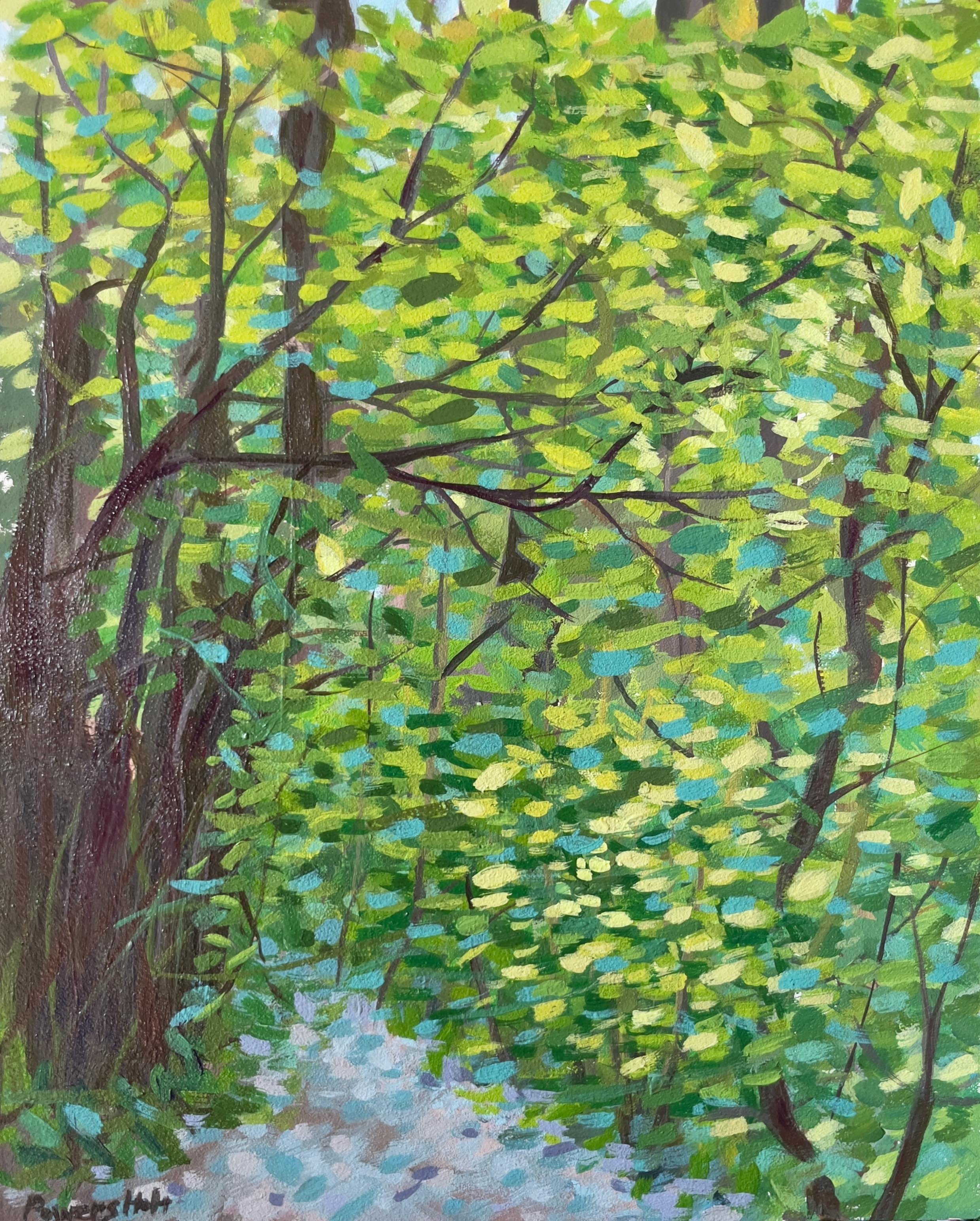 Mary Powers Holt: In the Woods Picnic Area, June - Vintage Art Print for Home & Office Decor - Perfect for Nature Lovers & Rustic Interior Design
