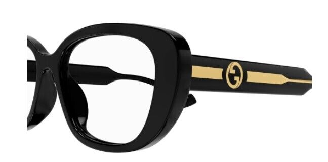 Gucci GG1559OK 001 Black Cat Eye Sunglasses for Women - Stylish Round Frame UV Protection - Perfect for Fashion, Outdoor Activities & Driving