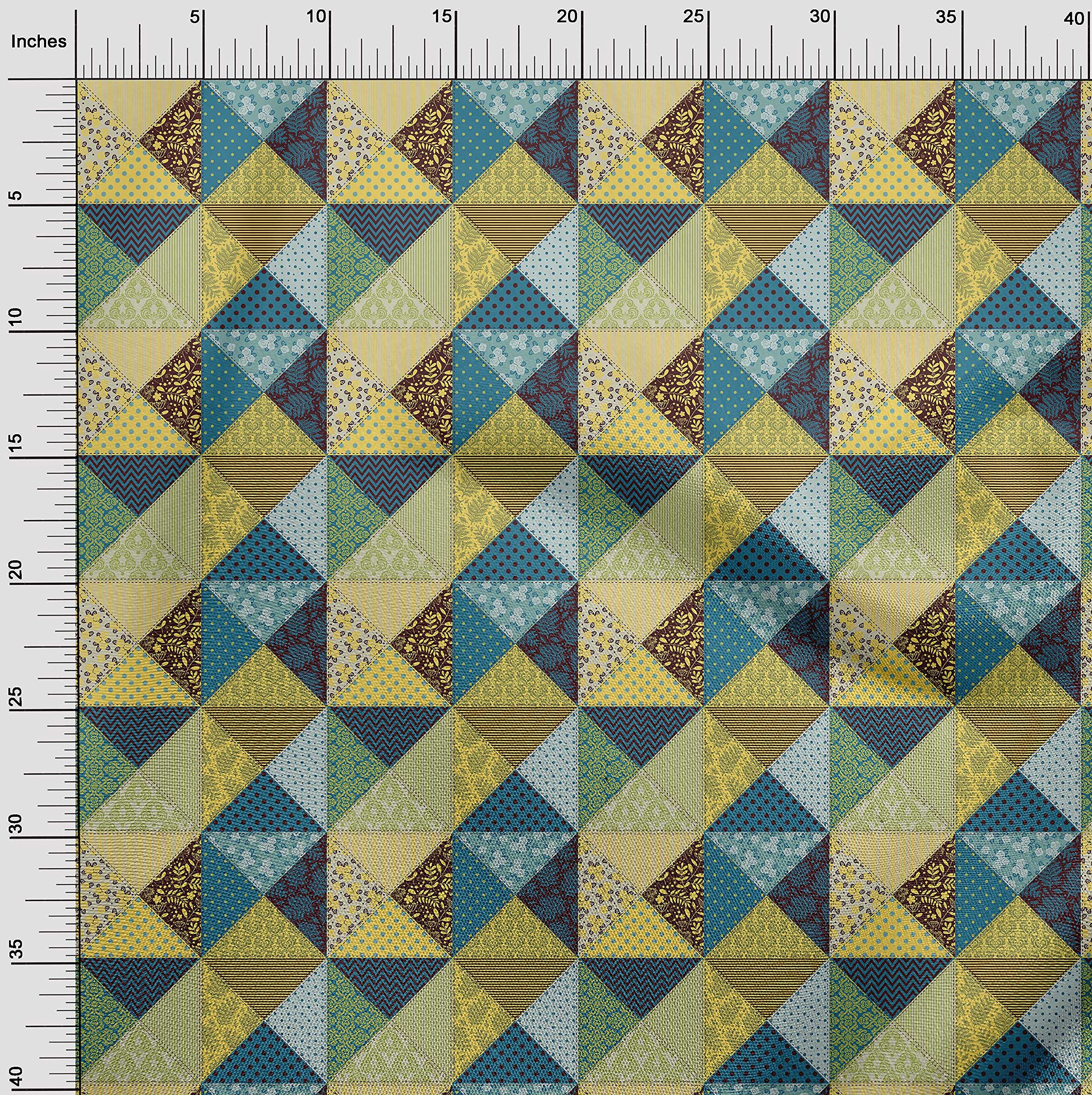 oneOone Silk Tabby Yellow Fabric - 42 Inch Wide by Yard for Quilting, Patchwork, Sewing & Craft Projects - Perfect for DIY Home Decor, Clothing & Accessories