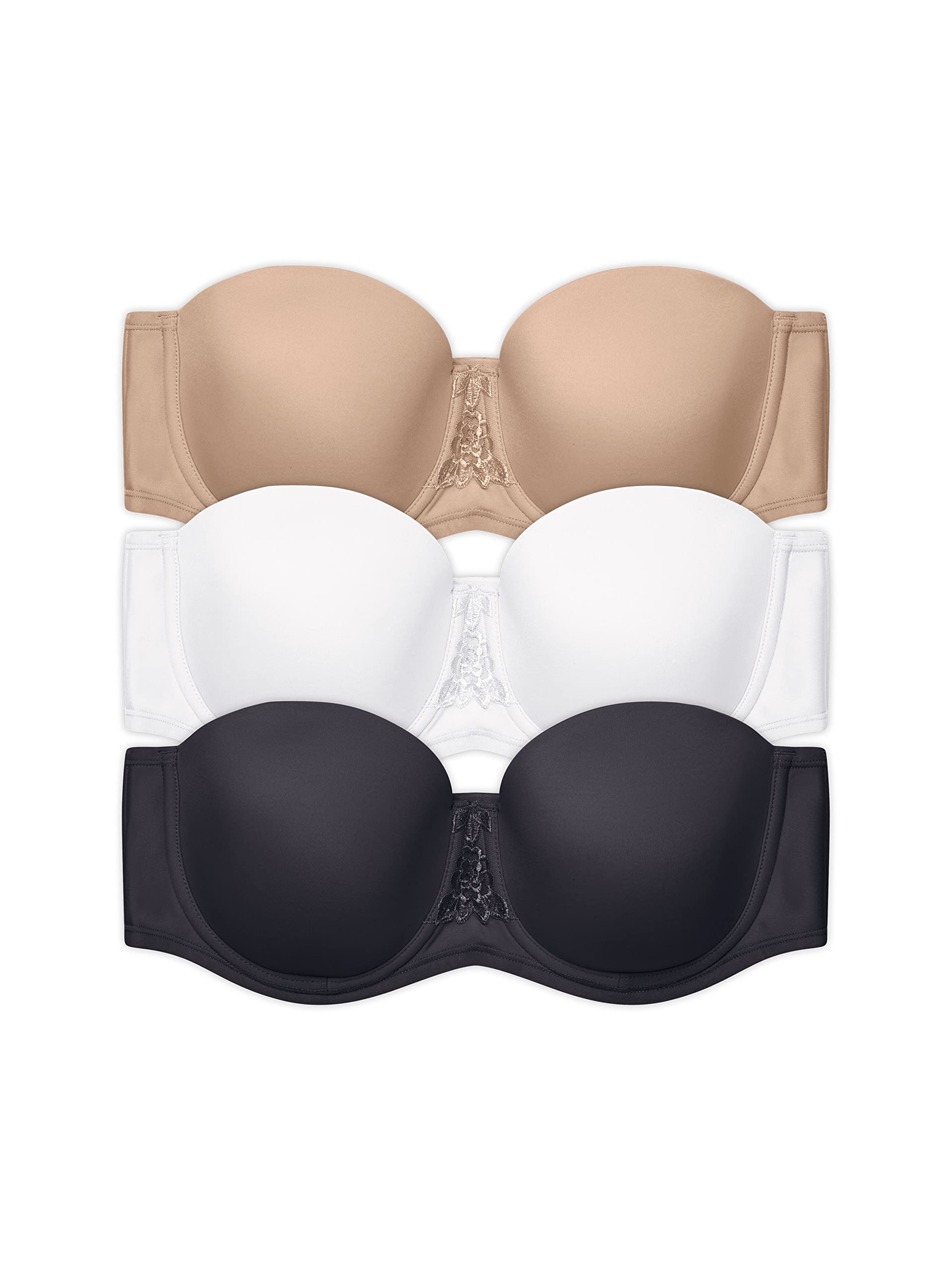 Vanity Fair Women's Strapless Bra - Seamless Back Smoothing Underwire Bra (34B-44DD) | Comfortable All-Day Wear for Weddings, Evening Dresses & Formal Occasions