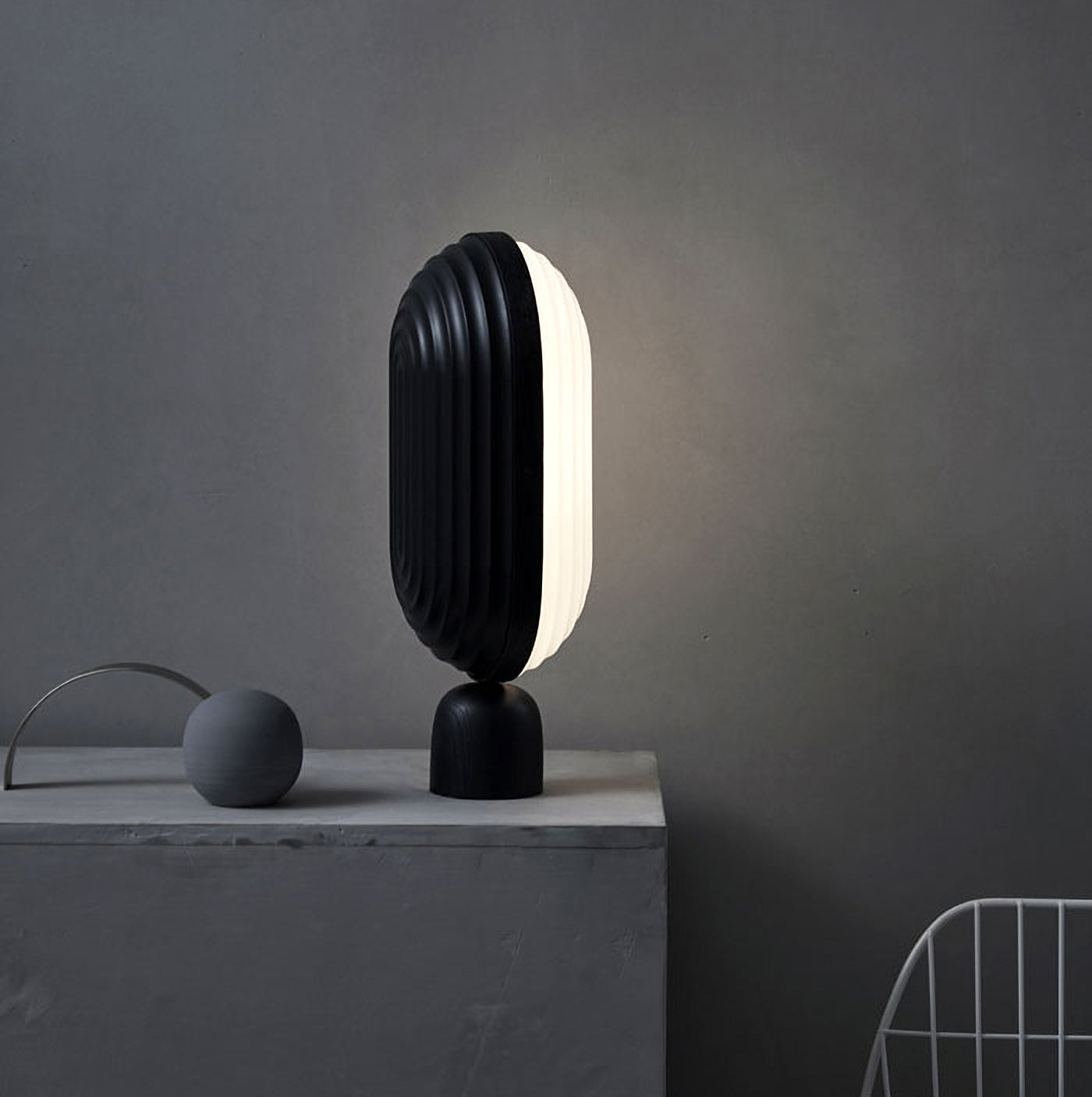 Modern Arc Table Lamp - Adjustable LED Desk Light for Home Office, Reading & Study - Sleek Design with Dimmable Brightness for Bedroom, Living Room & Workspace