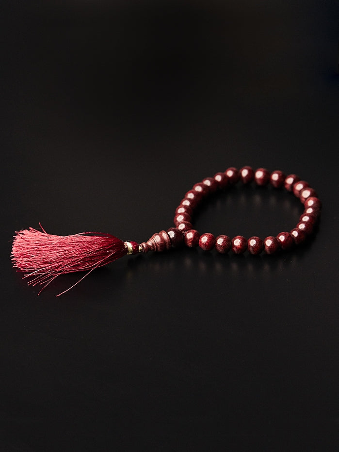 Yogamatters Rosewood Mala Beads Bracelet for Meditation, Yoga & Mindfulness Practice - Handmade Buddhist Prayer Beads for Stress Relief & Spiritual Healing