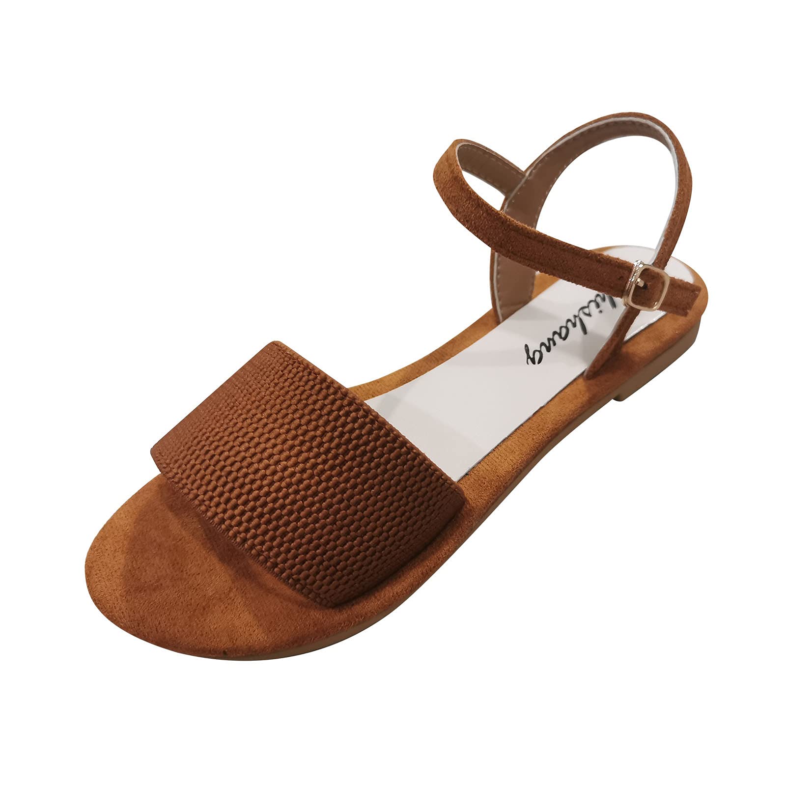 Women's Platform Sandals Slip On Summer Beach Flip Flops - Open Toe Gladiator Flat Sandals with Rhinestones in White | Perfect for Beach Vacations, Pool Parties & Casual Summer Outfits