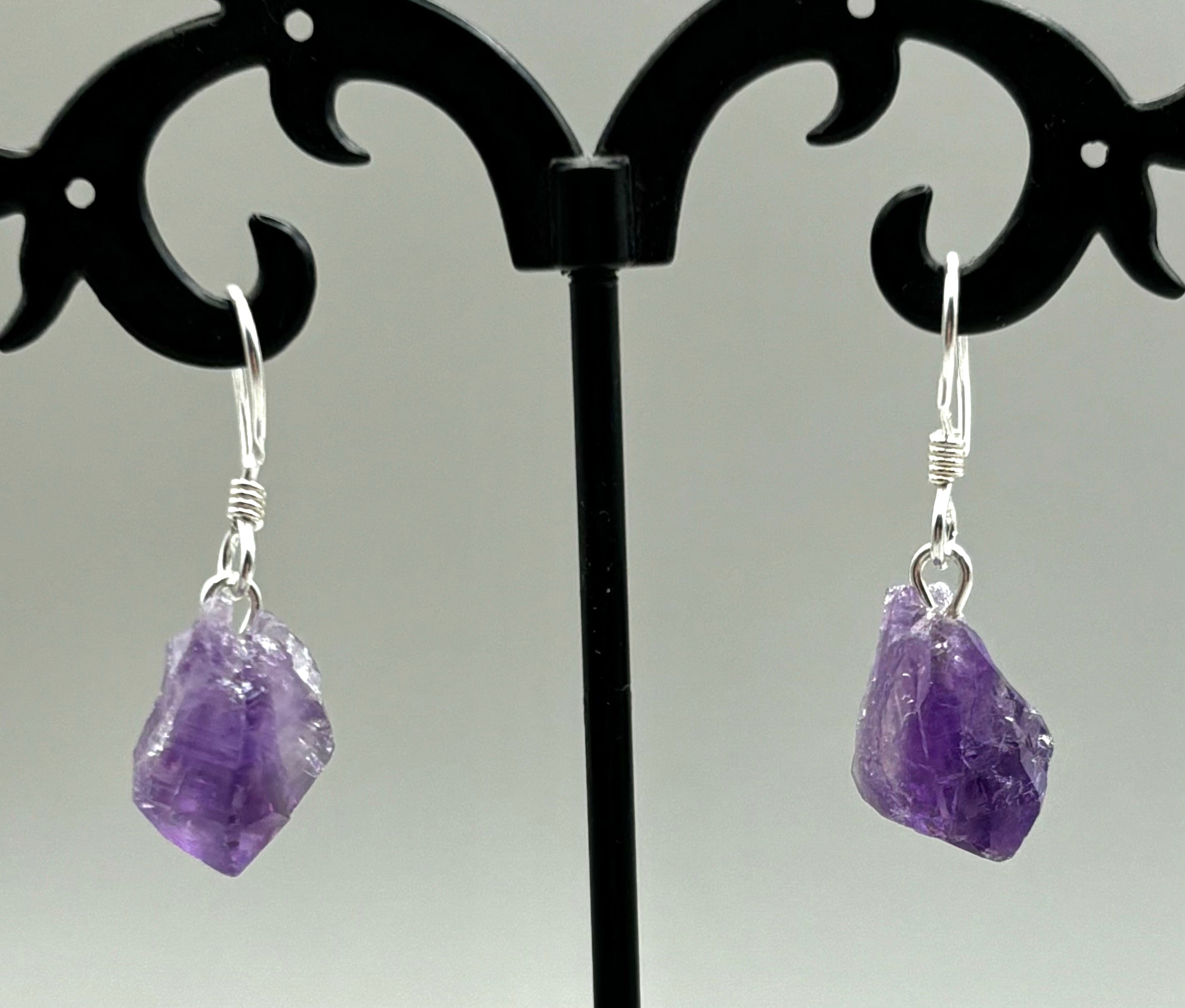 Amethyst Earrings Sterling Silver – Elegant Purple Gemstone Jewelry for Women – Perfect for Gifts, Weddings & Special Occasions