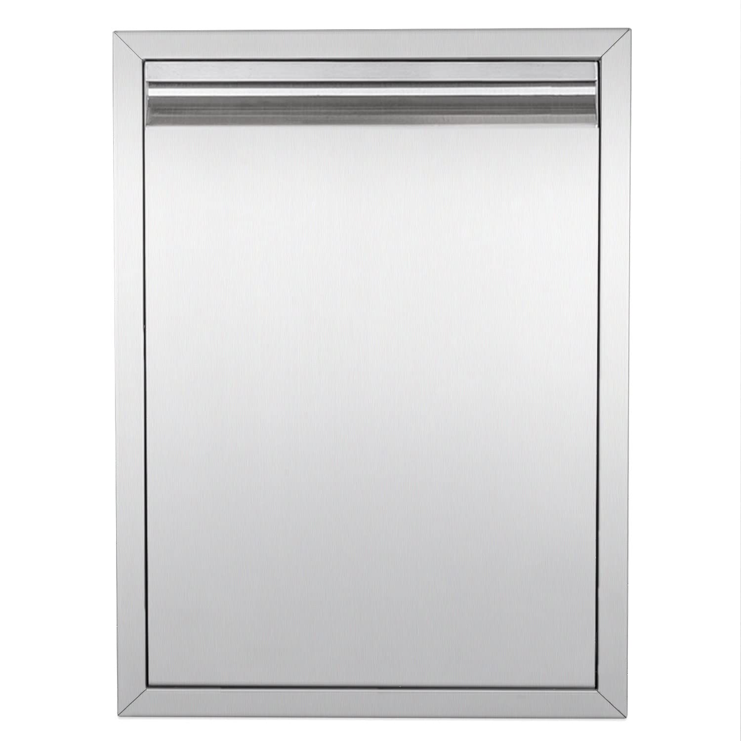 Stainless Steel Pull-Out Double Trash Drawer for Outdoor Kitchen - Holds Two 10 Gallon Commercial Waste Bins | Perfect for BBQ Areas, Patio Storage & RV Organization