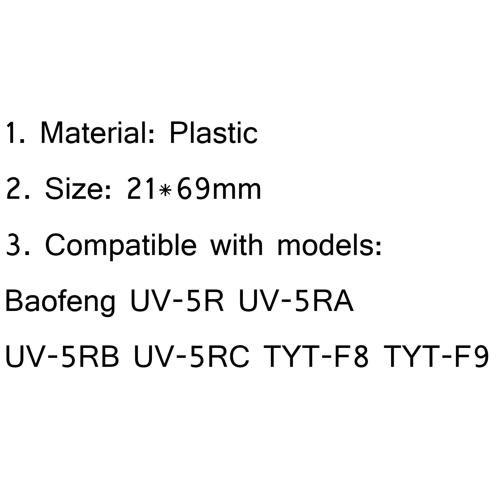 Baofeng UV-5R Battery Belt Clip (10 Pack) - Compatible with UV-5RA/UV-5RB/UV-5RC & TYT F8/F9 Radios - Secure Hands-Free Carrying for Hiking, Camping, and Emergency Communication
