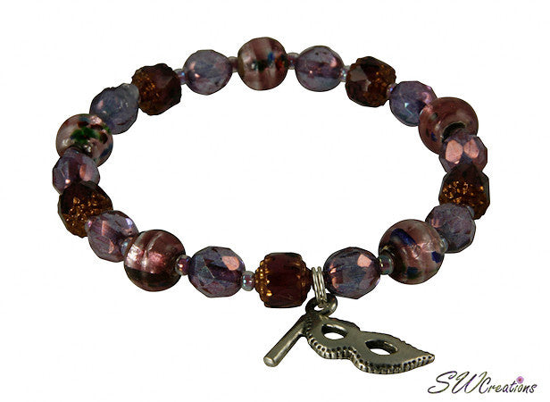 Lavender Amethyst Healing Bracelet for Multiple Sclerosis Relief - Beaded Crystal Therapy Wristband for Stress Relief & Wellness (Perfect for Meditation, Yoga & Daily Wear)