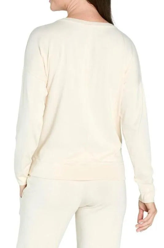 Cozy Women's Long Sleeve Pullover Sweater - Soft Casual Loose Fit Knit Top for Fall & Winter | Perfect for Layering, Office Wear, and Weekend Outings