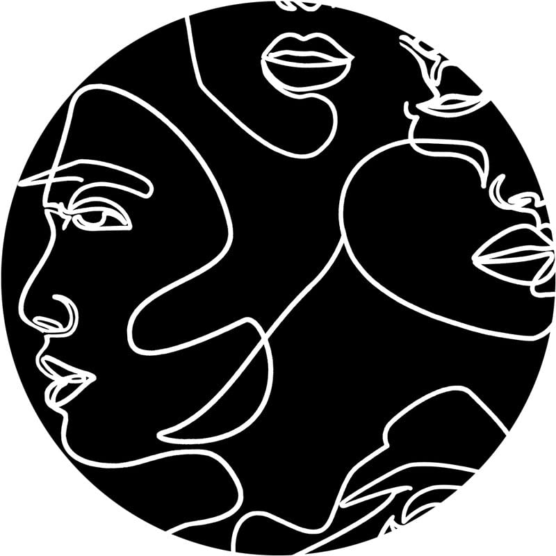 Abstract Line Face