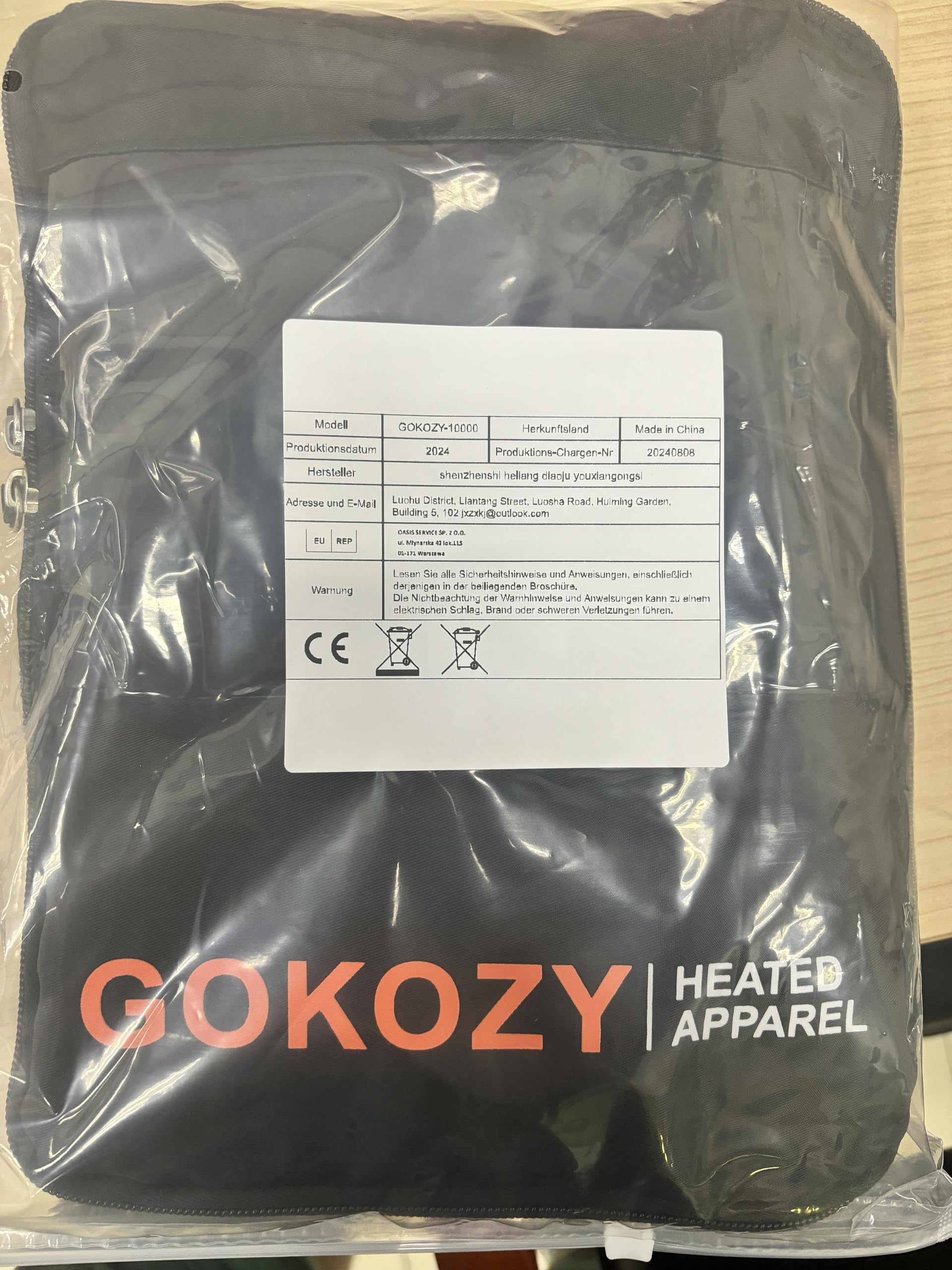 Gokozy Heated Vest for Men with Rechargeable Battery Pack - Lightweight Electric Warming Jacket for Cold Weather - Ideal for Outdoor Activities, Hiking, Hunting & Winter Sports