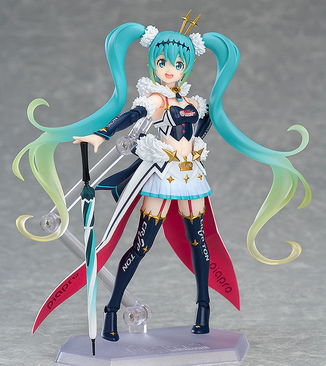 Good Smile Racing Figma #SP 103 Racing Miku 2018 Version - Anime Action Figure Collectible for Display & Cosplay