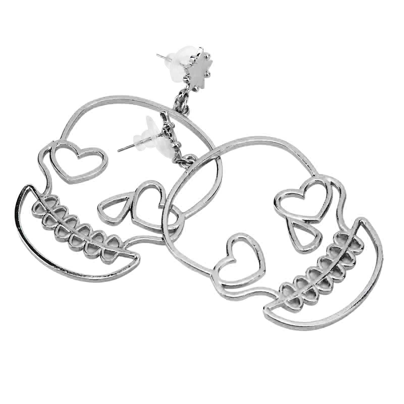Portable Skull Ear Decorations - Fun & Stylish Gun Black Accessories for Dance Parties, Concerts, Holidays & Casual Wear | Perfect Gift for Music Lovers & Fashion Enthusiasts