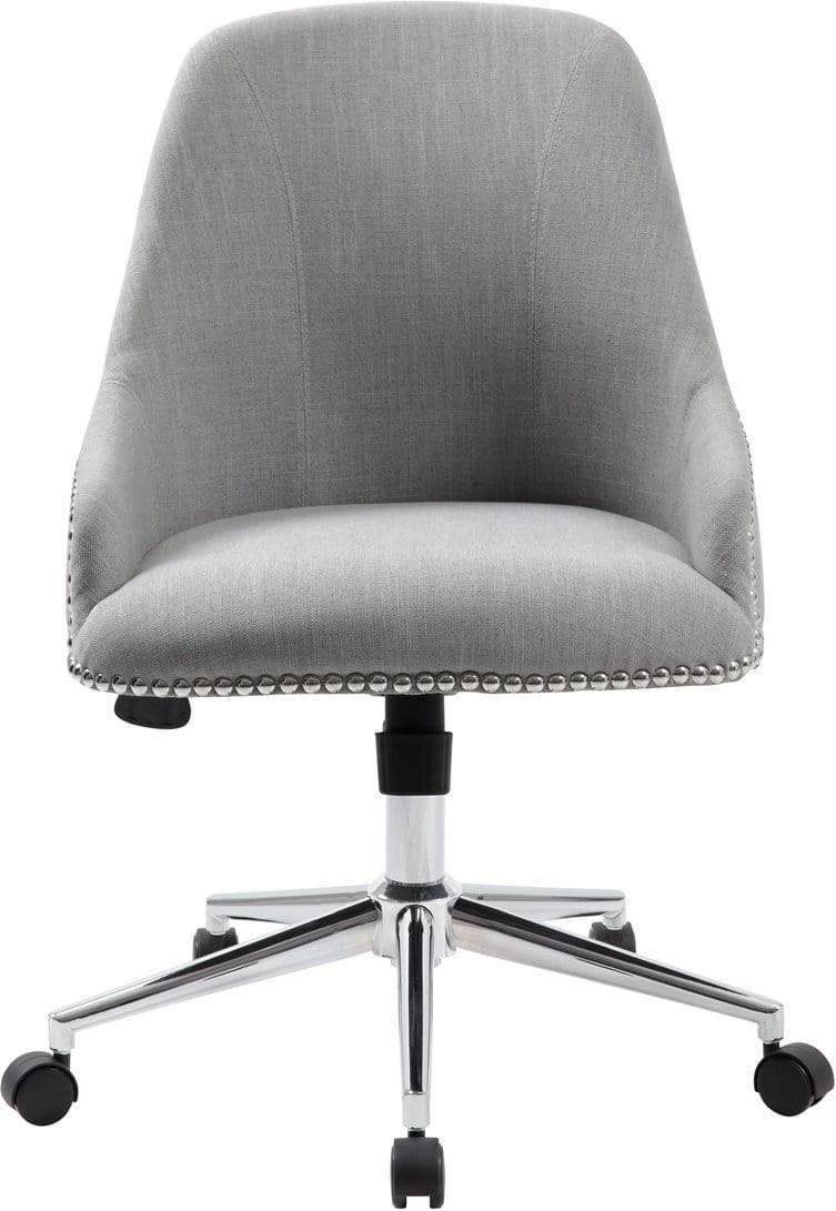 Boss Carnegie Desk Chair - Ergonomic Office Chair with Adjustable Height, Grey [B516C GY] - Perfect for Home Office, Gaming & Workspace Comfort