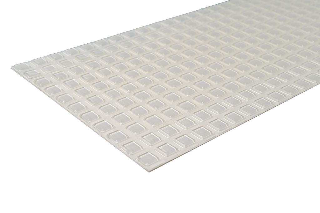 Self-Adhesive Clear Square Rubber Bumper Pads - 0.4