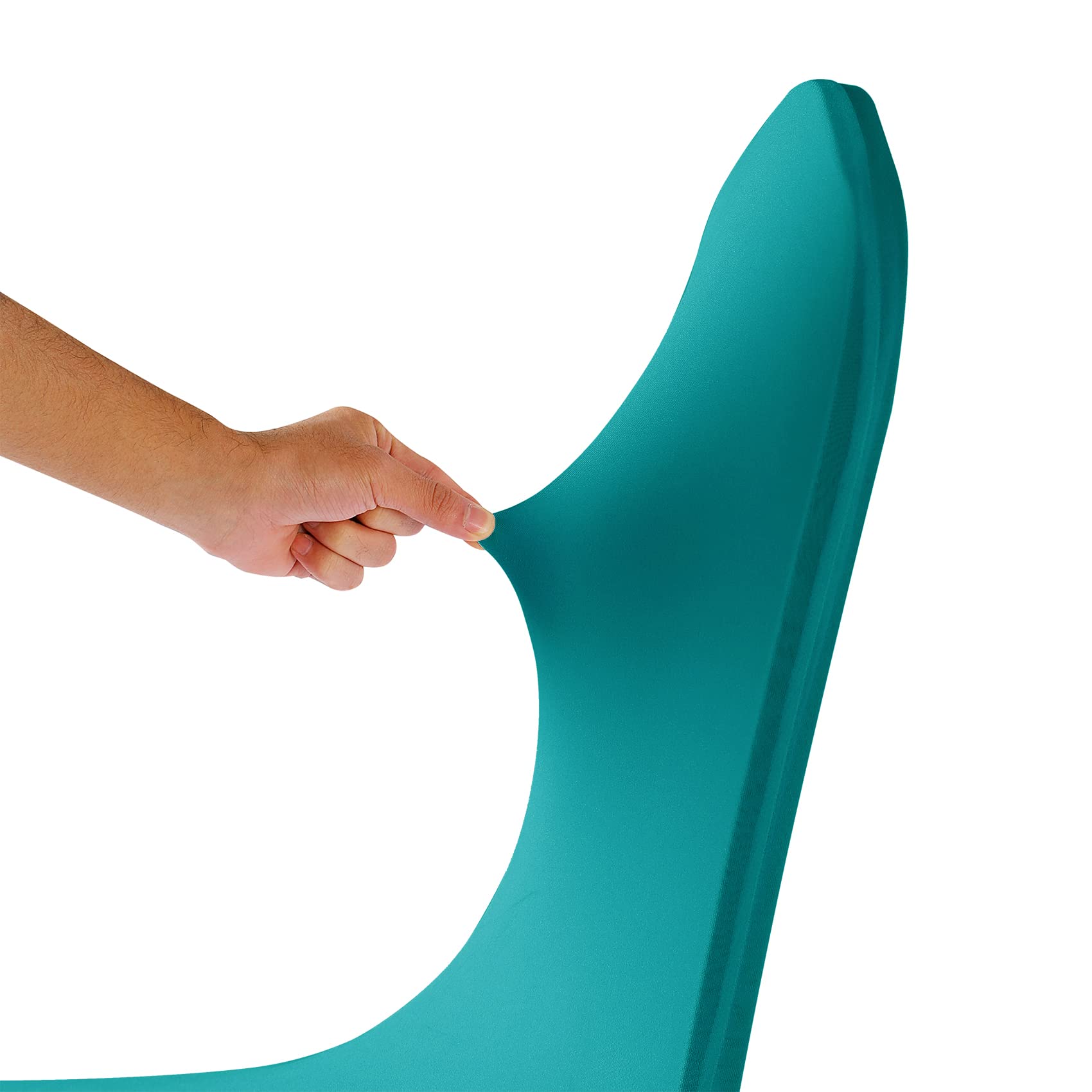 12PCS Stretch Spandex Chair Covers - Washable & Removable Elastic Chair Protectors for Living Room, Party, Banquet, Wedding, Hotel - Turquoise | Perfect for Home Decor & Event Seating