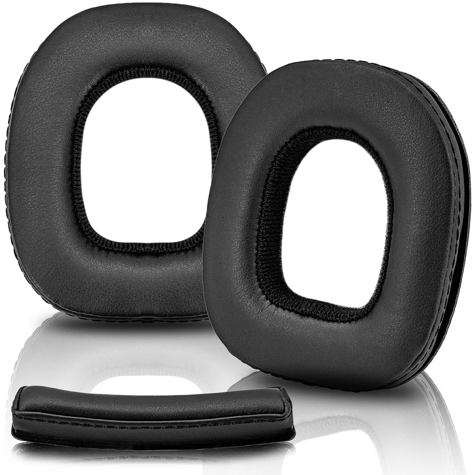 **Replacement Ear Cushions for Astro A50 Gen 3 & 4 Gaming Headset - TRANSTEK A50 PU Leather Ear Pads (Black) - Comfort Upgrade for Long Gaming Sessions**