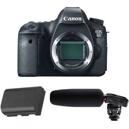 Canon EOS 6D DSLR Camera Body with Audio Kit 8035B002 - Professional Photography & Videography for Travel, Events & Content Creation