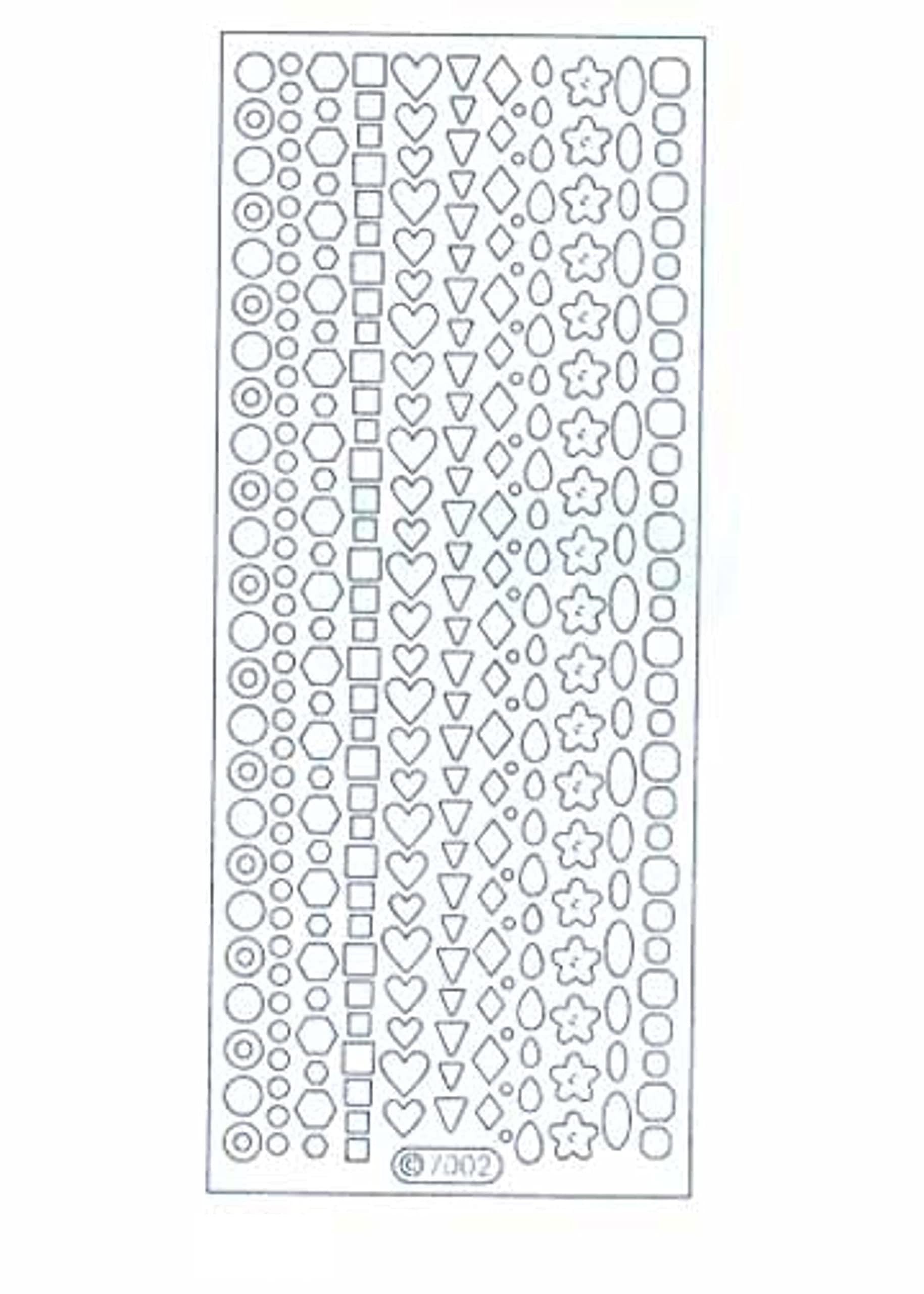 Holographic Decorative Stickers - Red Geometric Shapes for DIY Crafts, Scrapbooking, and Home Decor
