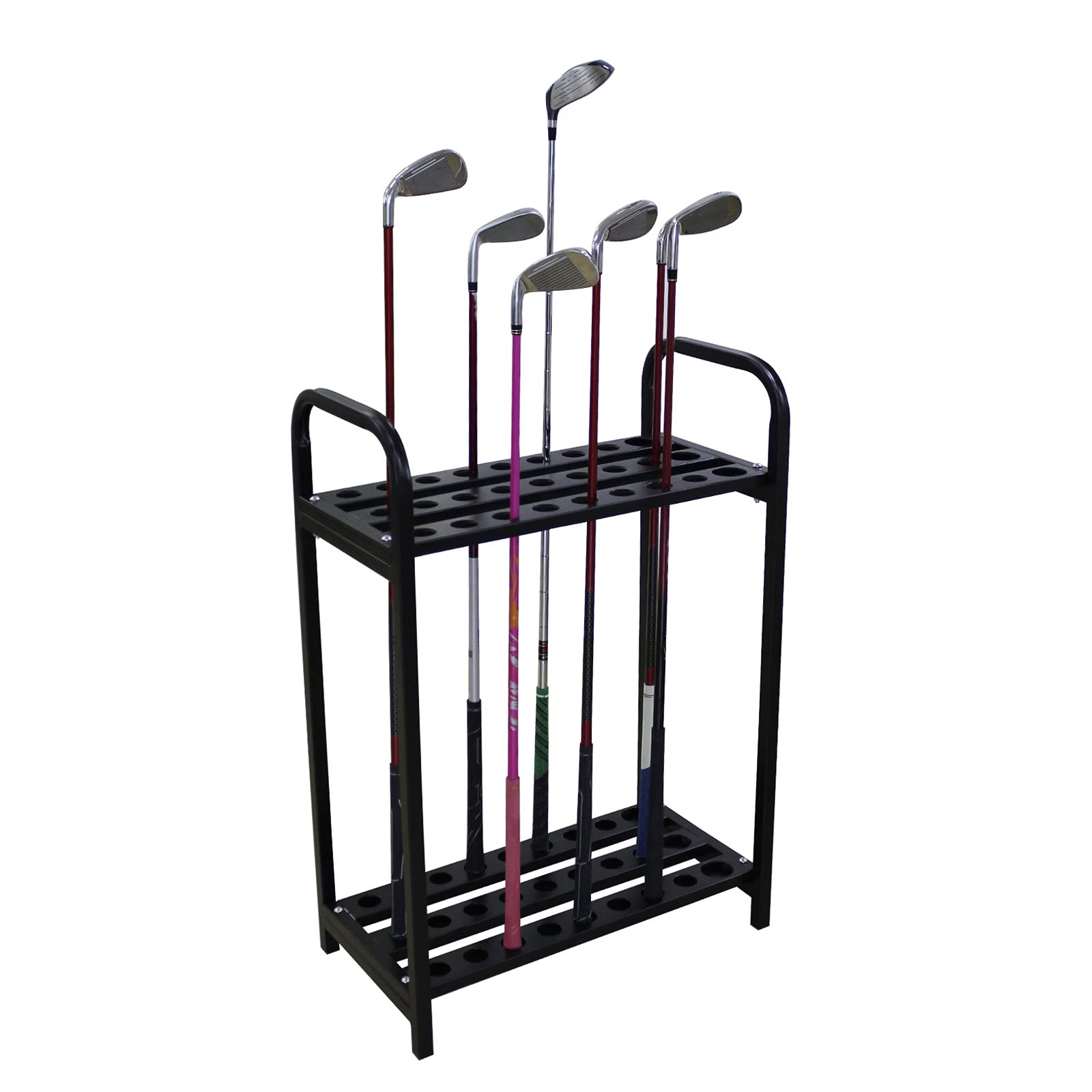 Premium Golf Club Organizer & Display Stand - 27 Hole Golf Putter Rack | Wall Mounted Golf Club Storage for Home, Office, or Pro Shop | Perfect Golf Accessory for Organization & Space Saving